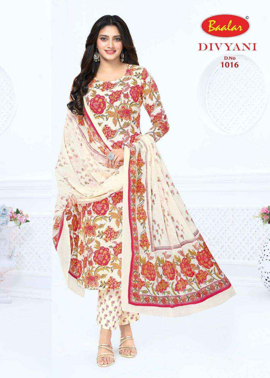 Baalar Divyani Vol 1 Pure Cotton Dress Material 12 Pcs Catalog