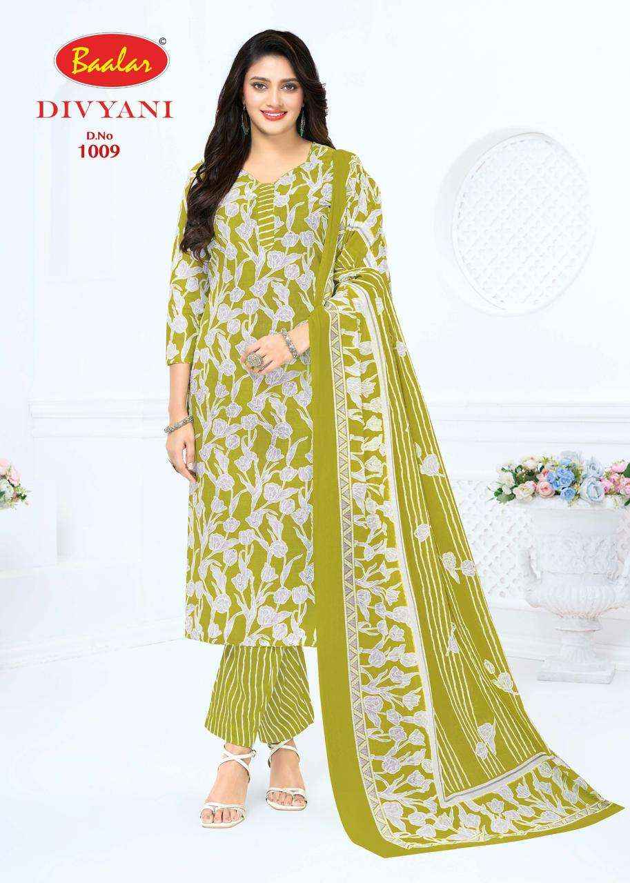 Baalar Divyani Vol 1 Pure Cotton Dress Material 12 Pcs Catalog