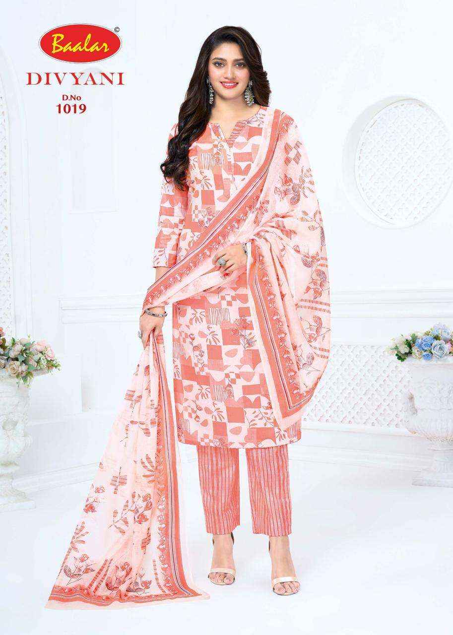 Baalar Divyani Vol 1 Pure Cotton Dress Material 12 Pcs Catalog
