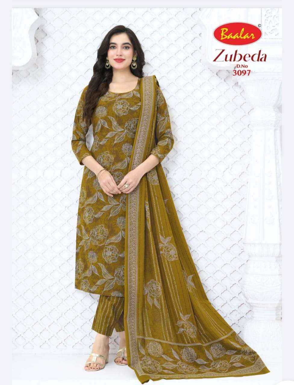 Baalar Zubeda Vol 30 Pure Cotton Dress Material 15 Pcs Catalogue