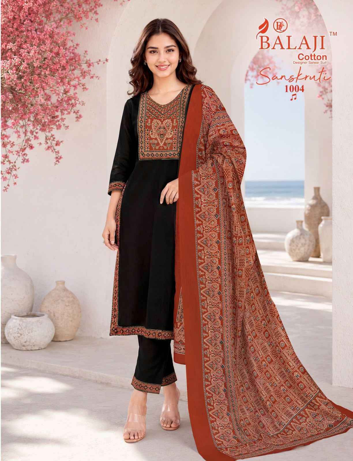 Balaji Sanskruti Vol 1 Readymade Cotton Suits 10 pcs Catalog