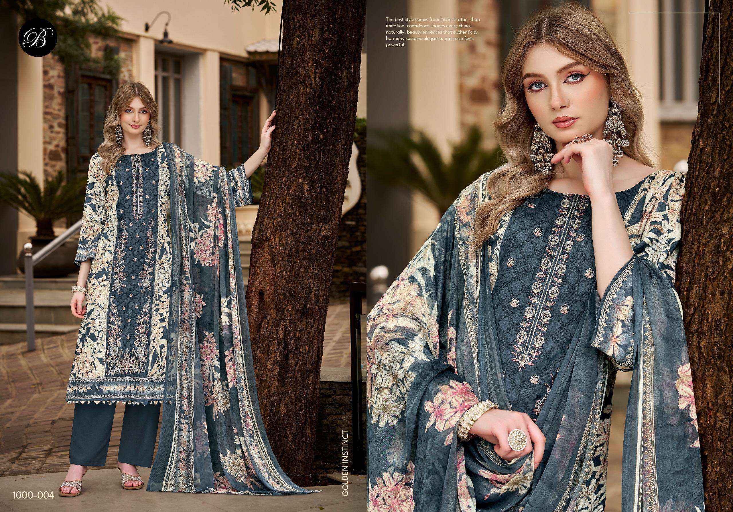 Belliza Designer Feroza Jam Cotton Dress Material | Direct From Surat Factory ( 8 Pcs Set )