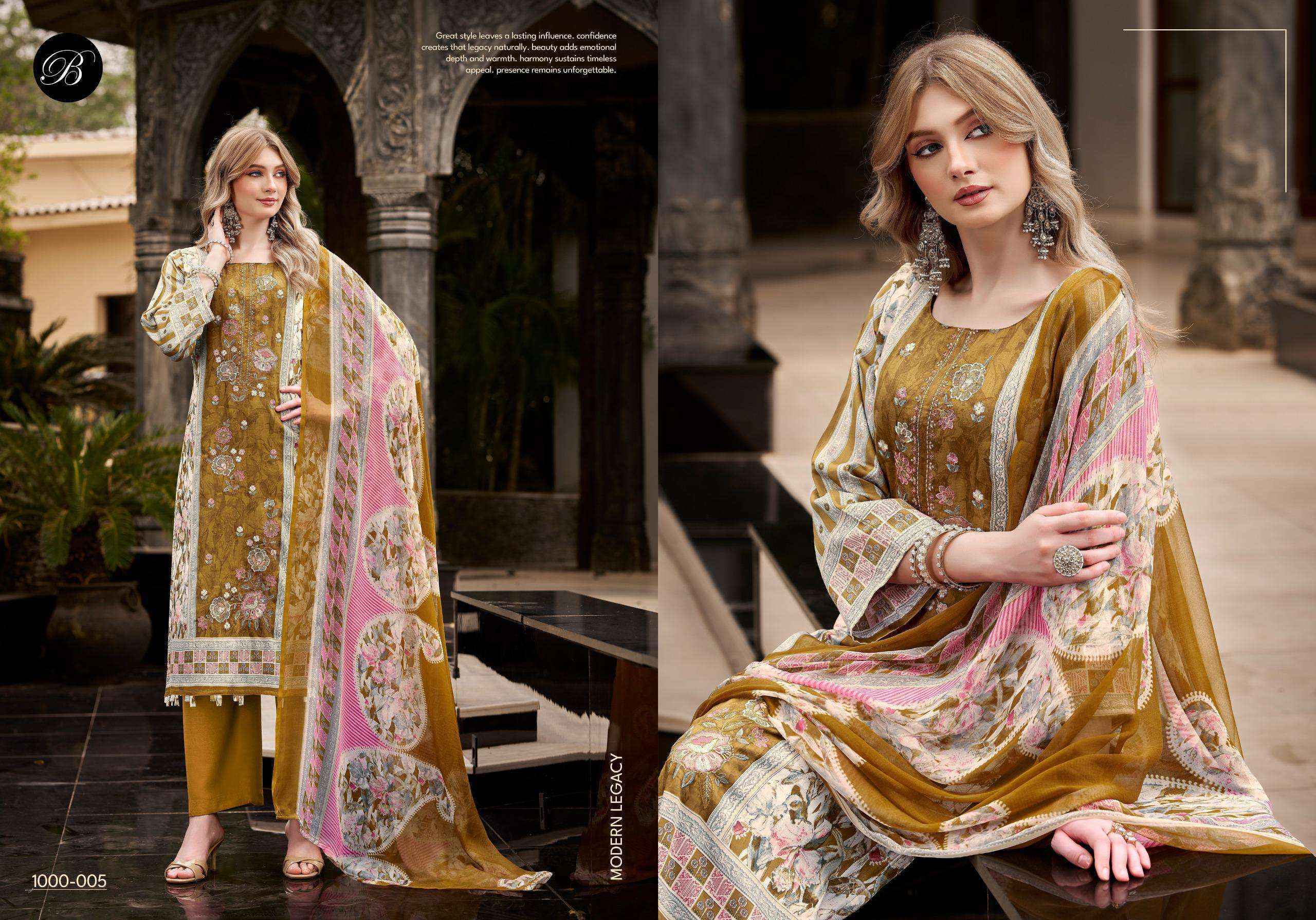 Belliza Designer Feroza Jam Cotton Dress Material | Direct From Surat Factory ( 8 Pcs Set )
