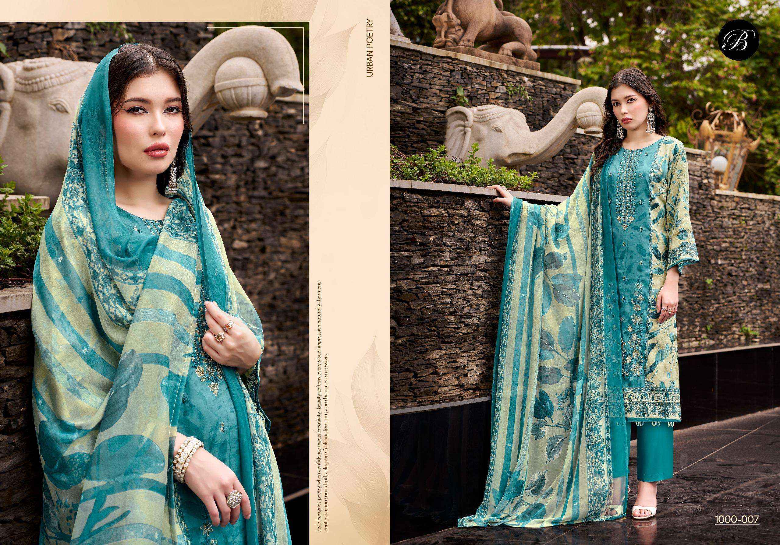 Belliza Designer Feroza Jam Cotton Dress Material | Direct From Surat Factory ( 8 Pcs Set )