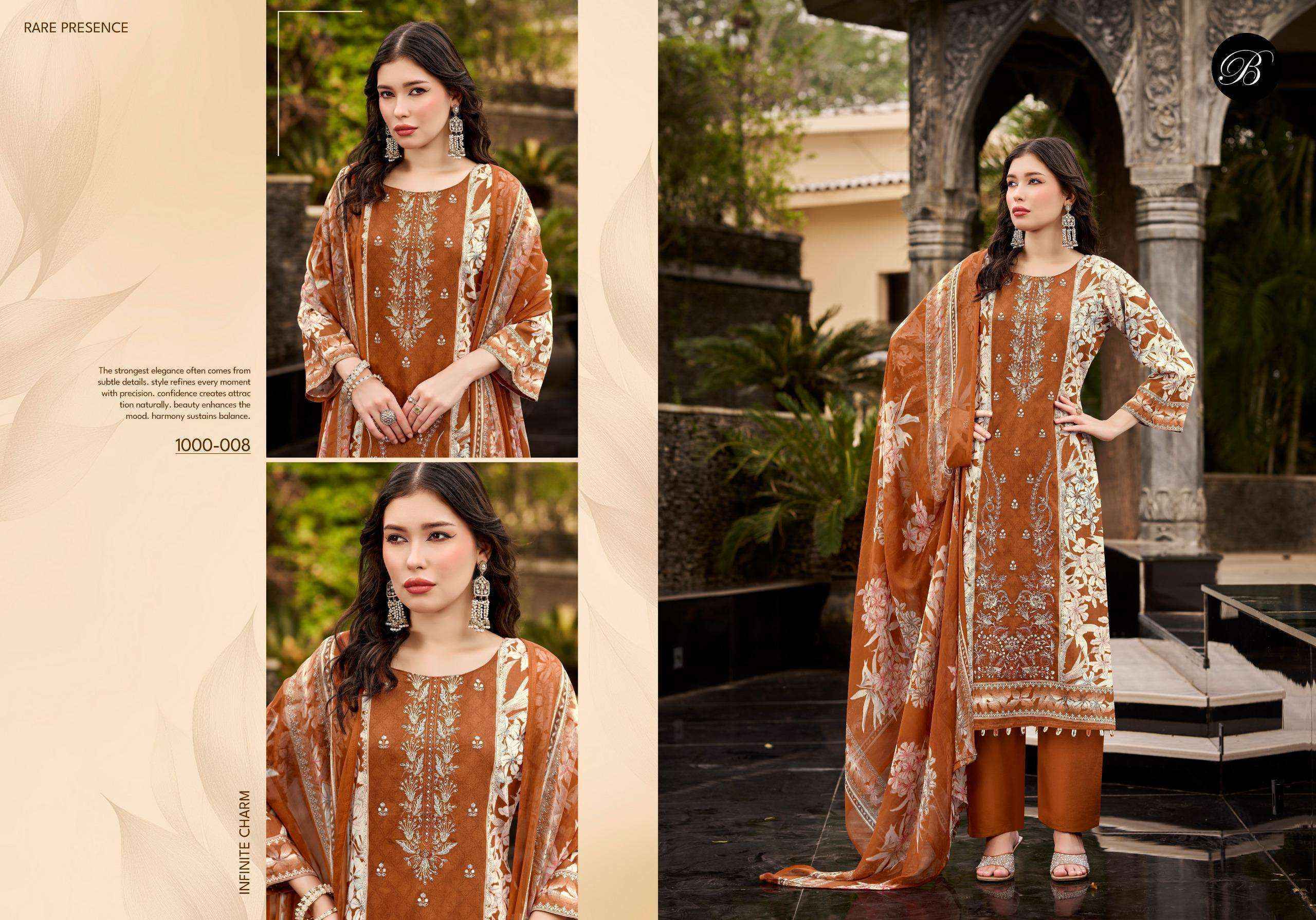 Belliza Designer Feroza Jam Cotton Dress Material | Direct From Surat Factory ( 8 Pcs Set )