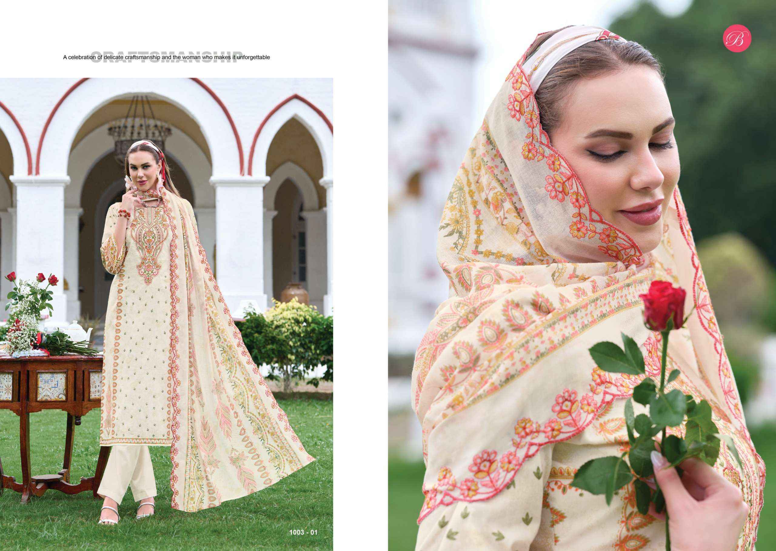 Belliza Designer Guzarish Vol 25 Cotton Dress Material 8 pcs Catalog