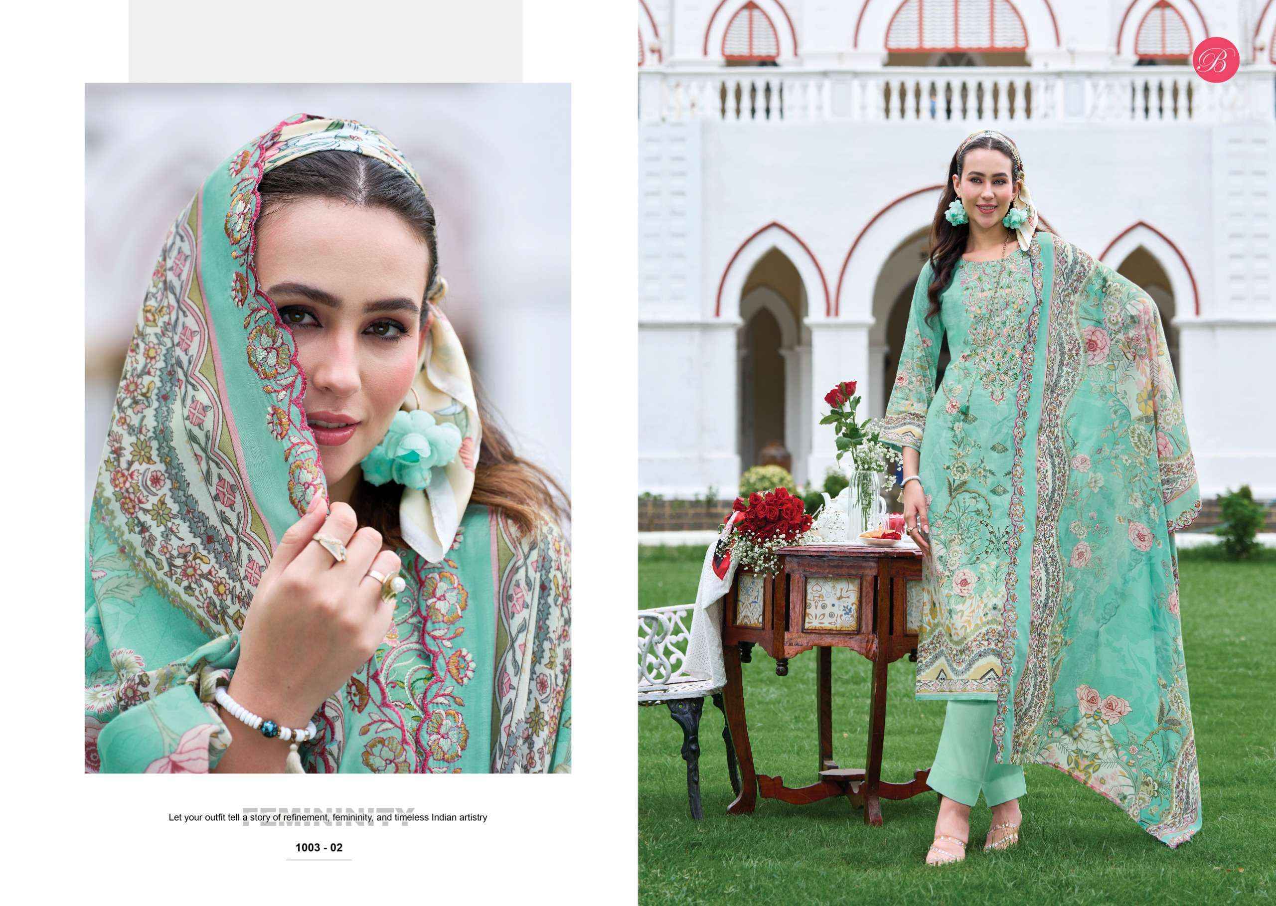 Belliza Designer Guzarish Vol 25 Cotton Dress Material 8 pcs Catalog