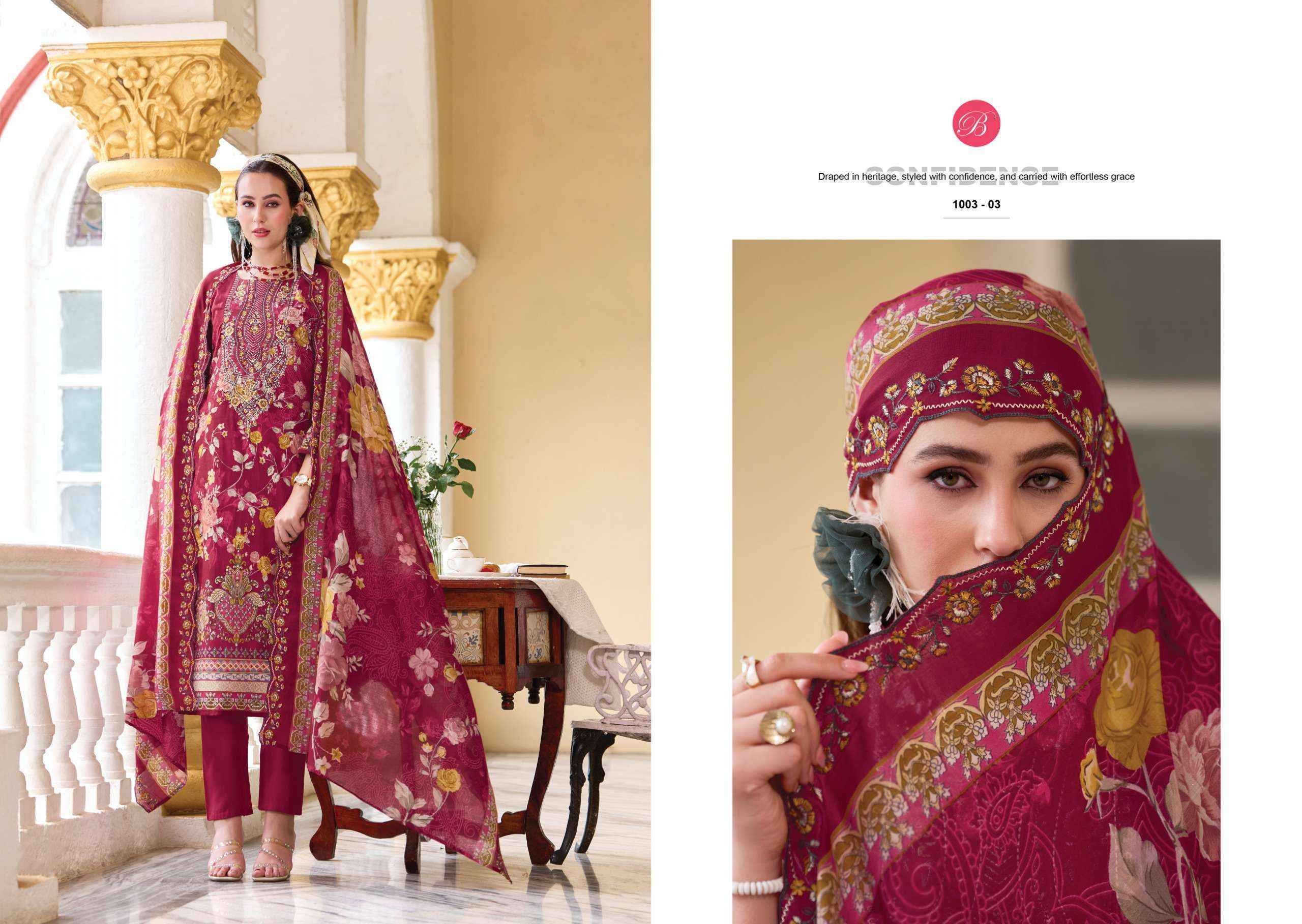 Belliza Designer Guzarish Vol 25 Cotton Dress Material 8 pcs Catalog