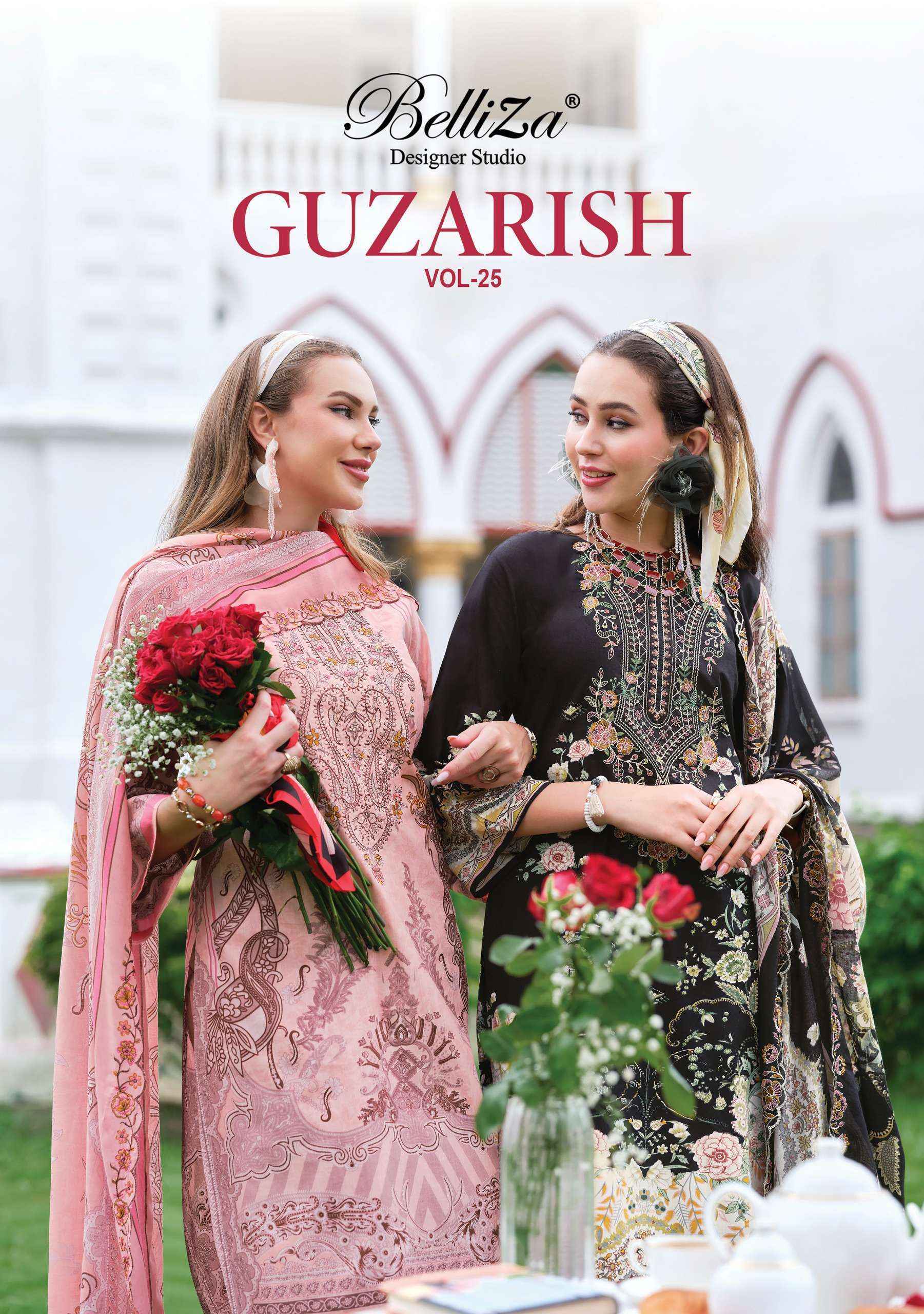 Belliza Designer Guzarish Vol 25 Cotton Dress Material 8 pcs Catalog