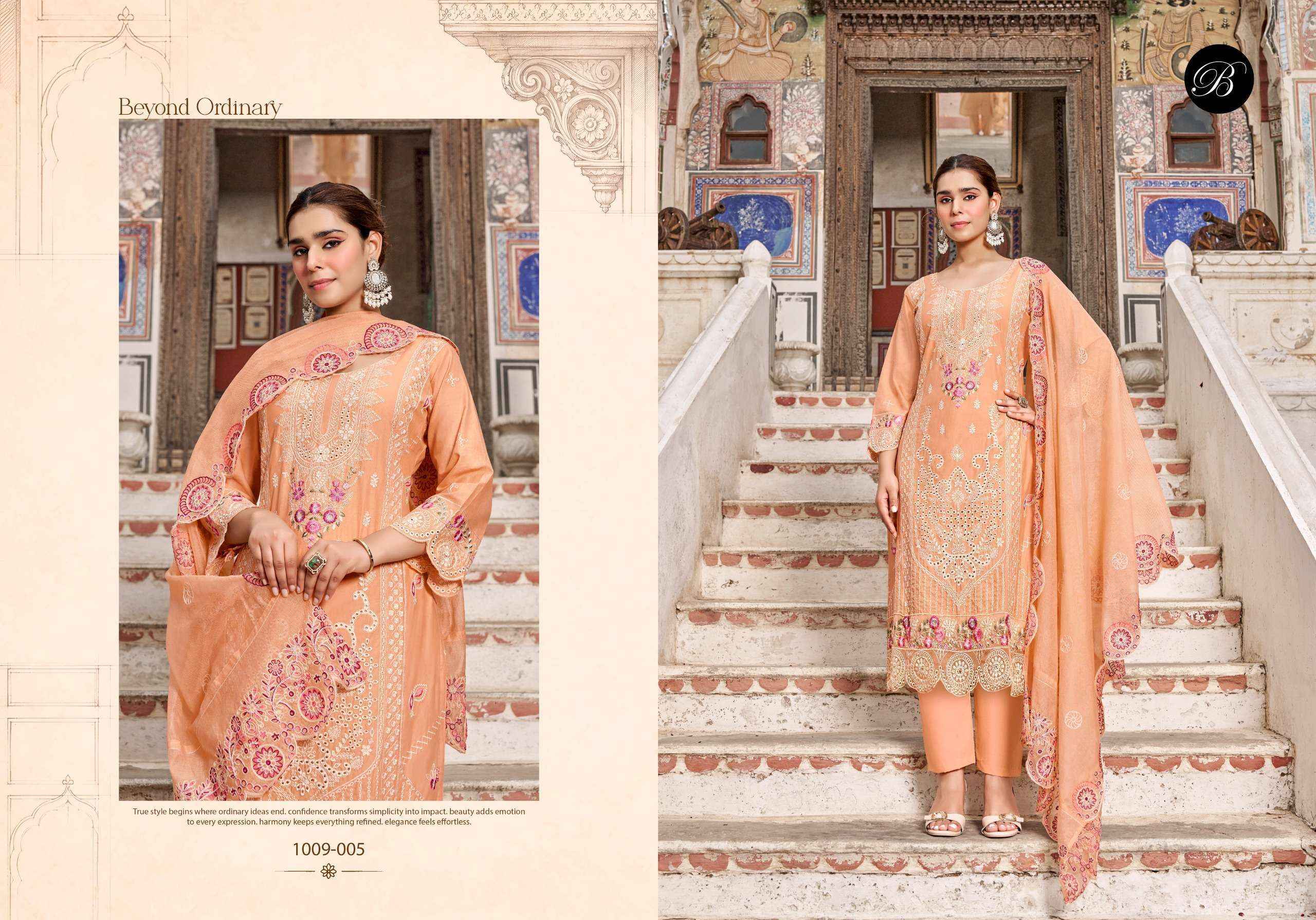 BELLIZA KHWAISH VOL 2 LAWN COTTON DRESS MATERIAL 6 PCS CATALOG