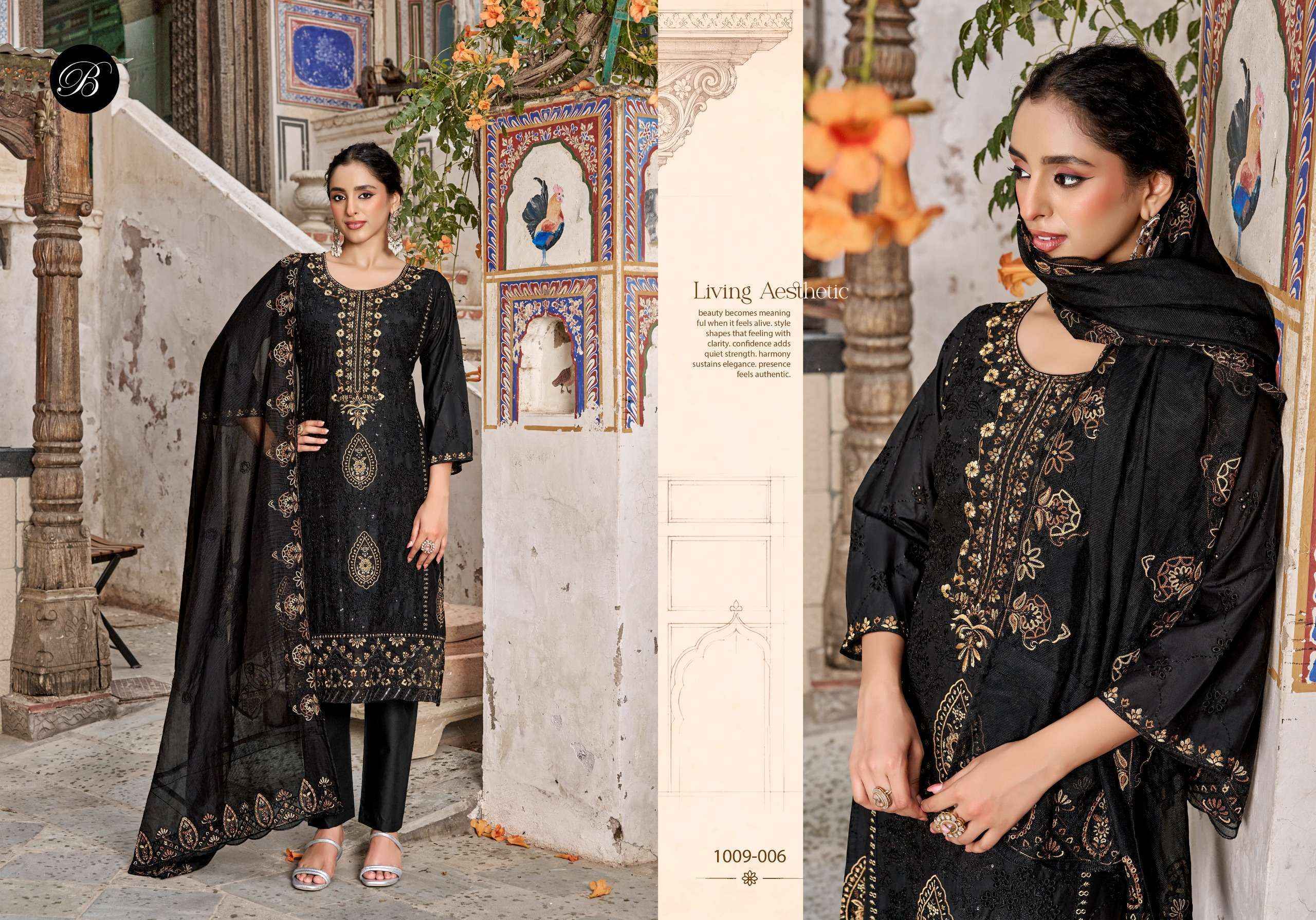 BELLIZA KHWAISH VOL 2 LAWN COTTON DRESS MATERIAL 6 PCS CATALOG