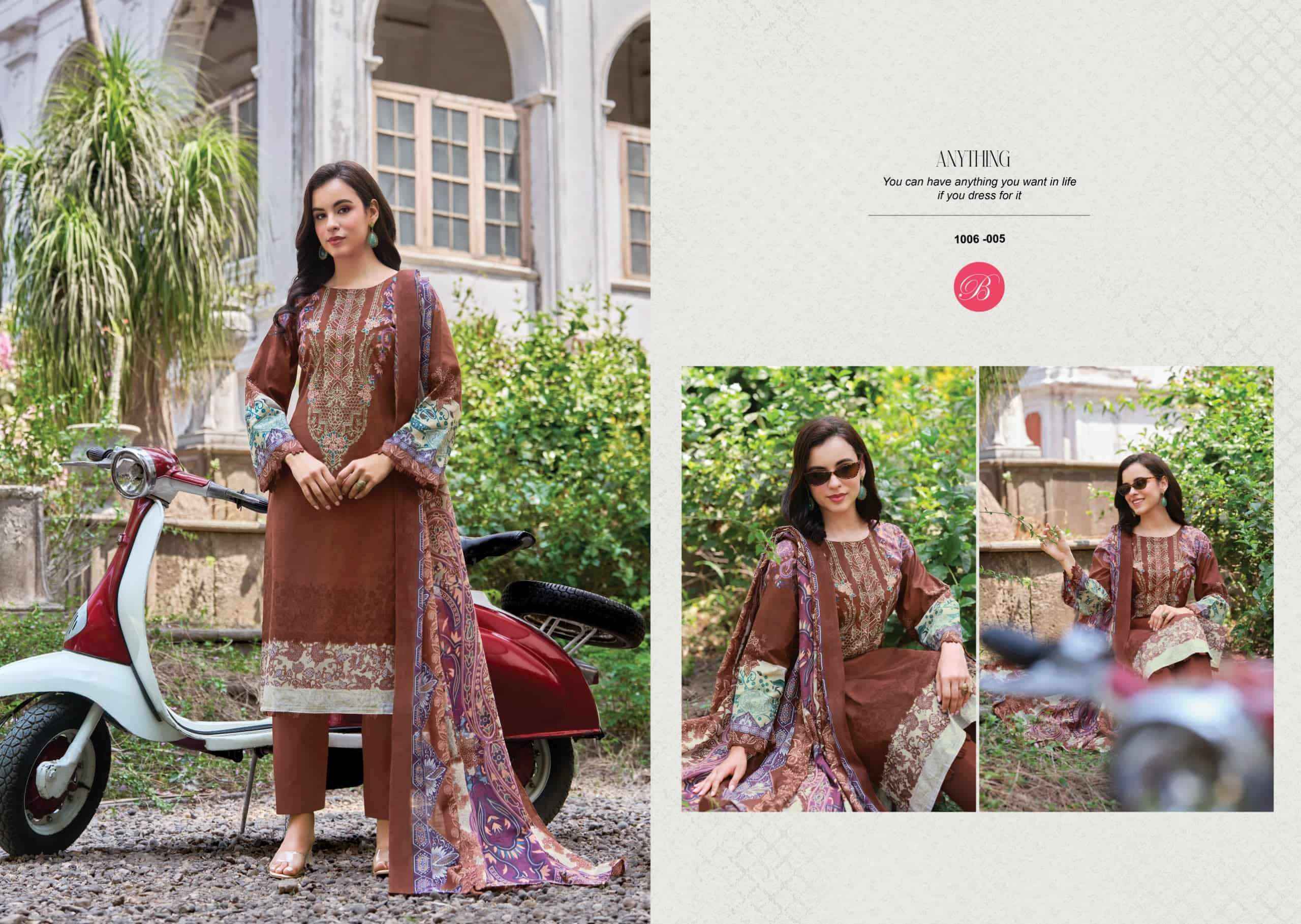Belliza Naira Vol 156 Pure Cotton Fancy Dress Material  8 Pcs Catalog 