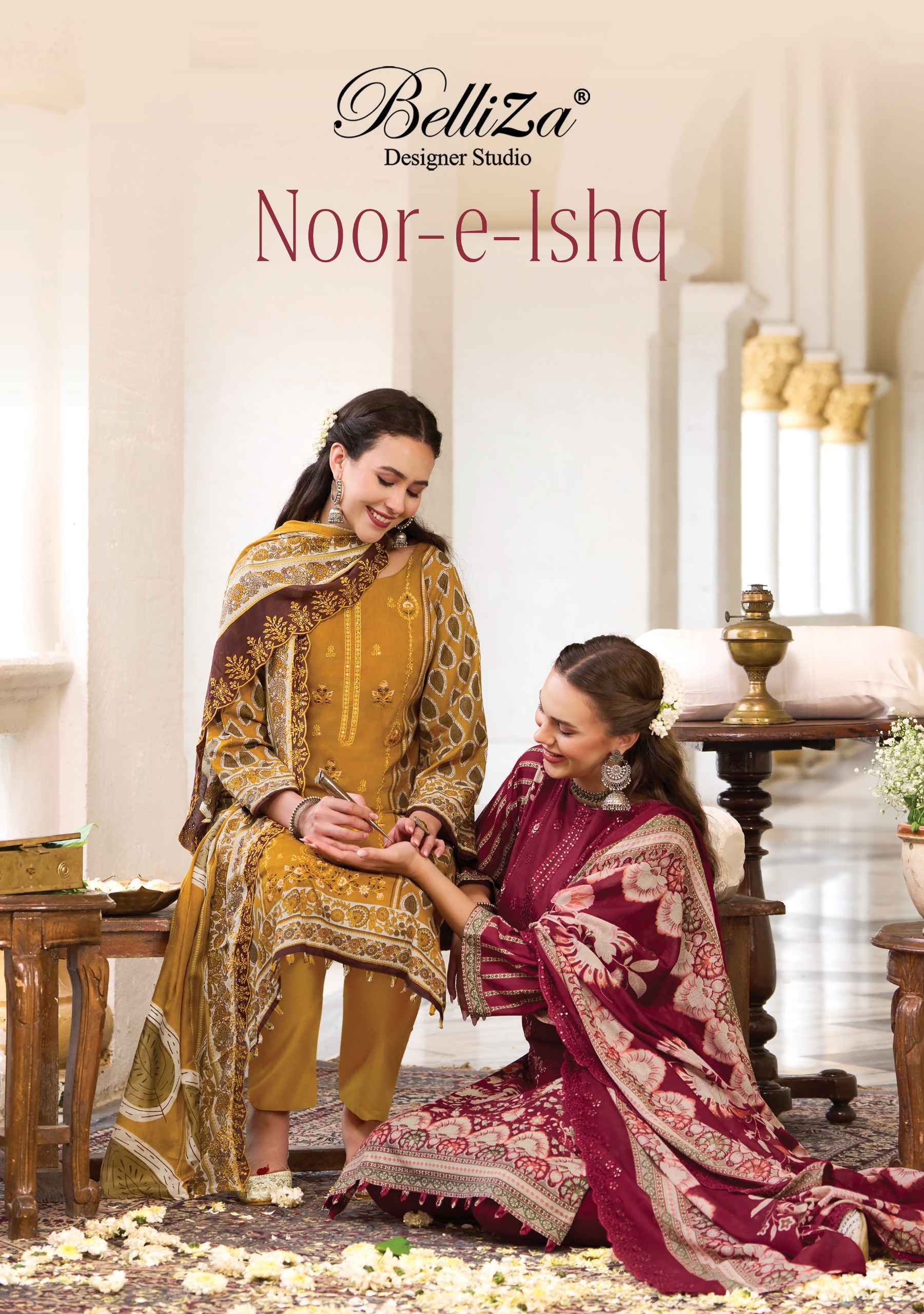 Belliza Noor E Ishq Cotton Dress Material | Real Manufacturer Wholesale Price ( 6 pcs Set )