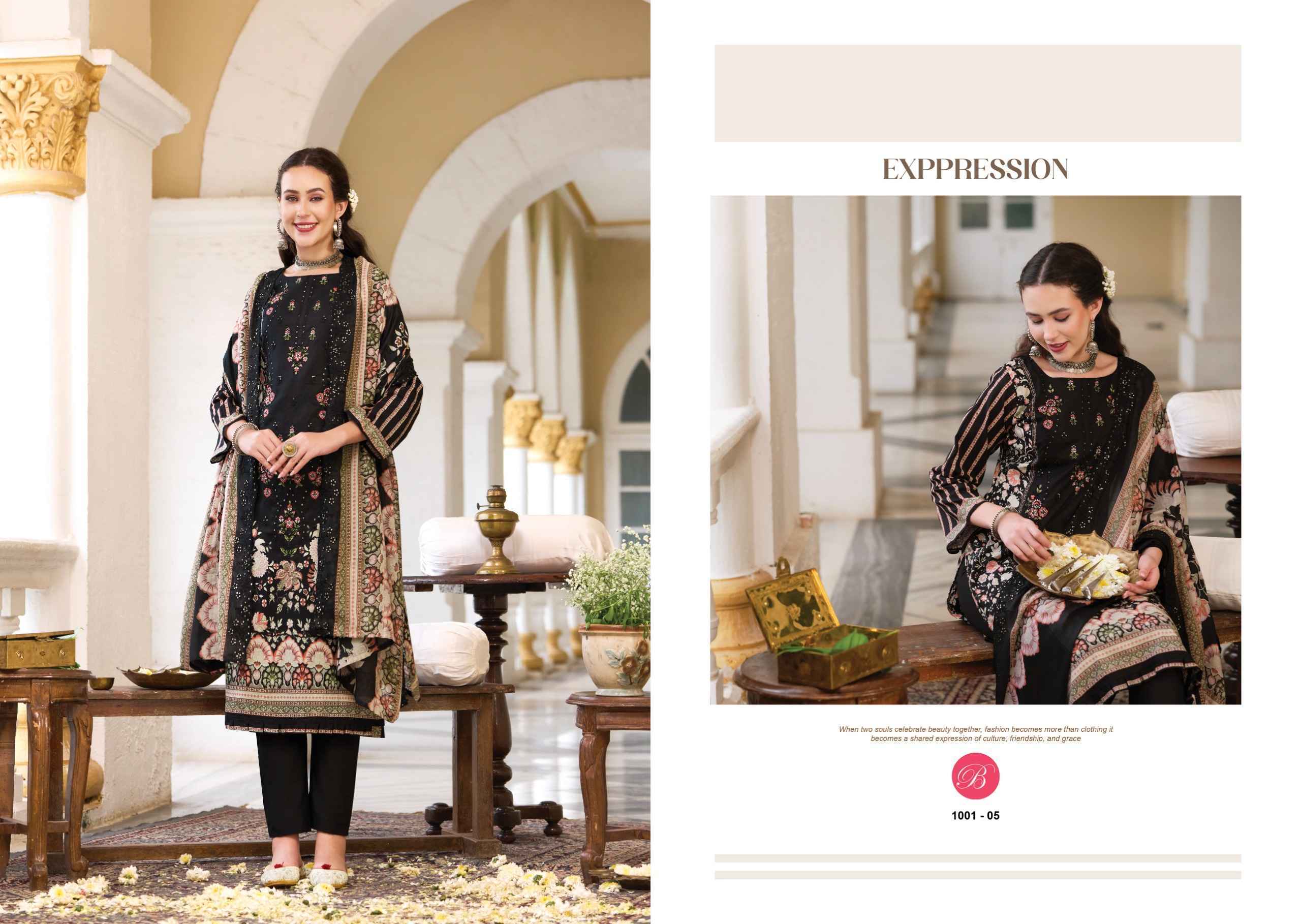 Belliza Noor E Ishq Cotton Dress Material | Real Manufacturer Wholesale Price ( 6 pcs Set )