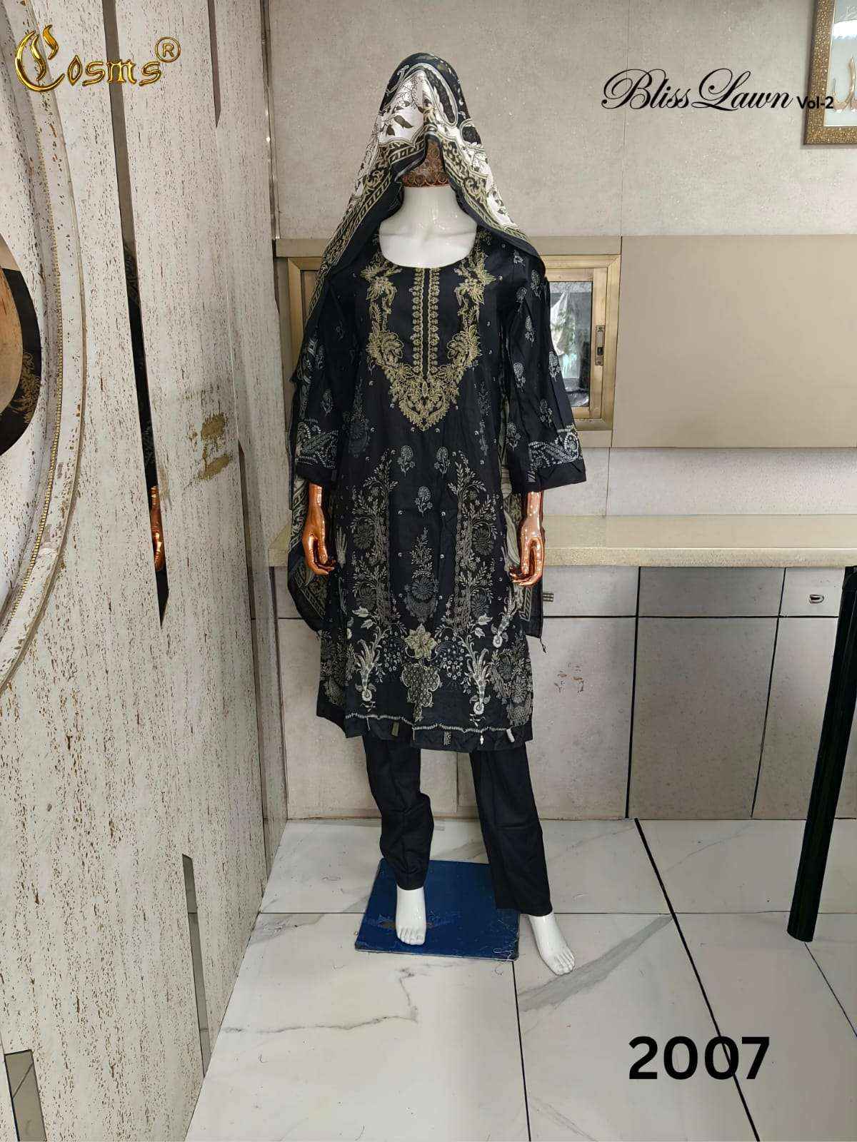 Cosmos Bliss Lawn Vol 2 Pakistani Readymade Dress 8Pcs Catalog