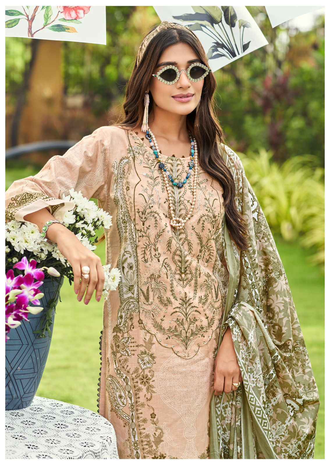 Cosmos Jazmin Vol 4 Lawn Dress Material | B2B Clothing Website ( 6 Pcs Catalogue )