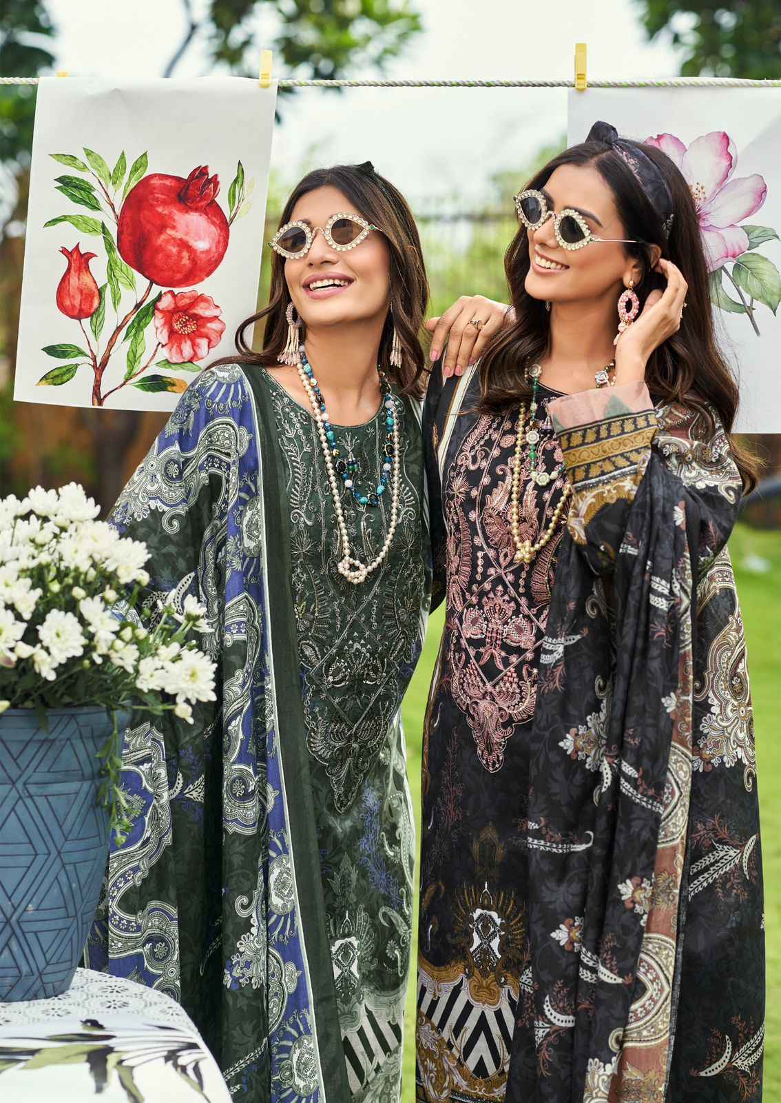 Cosmos Jazmin Vol 4 Lawn Dress Material | B2B Clothing Website ( 6 Pcs Catalogue )