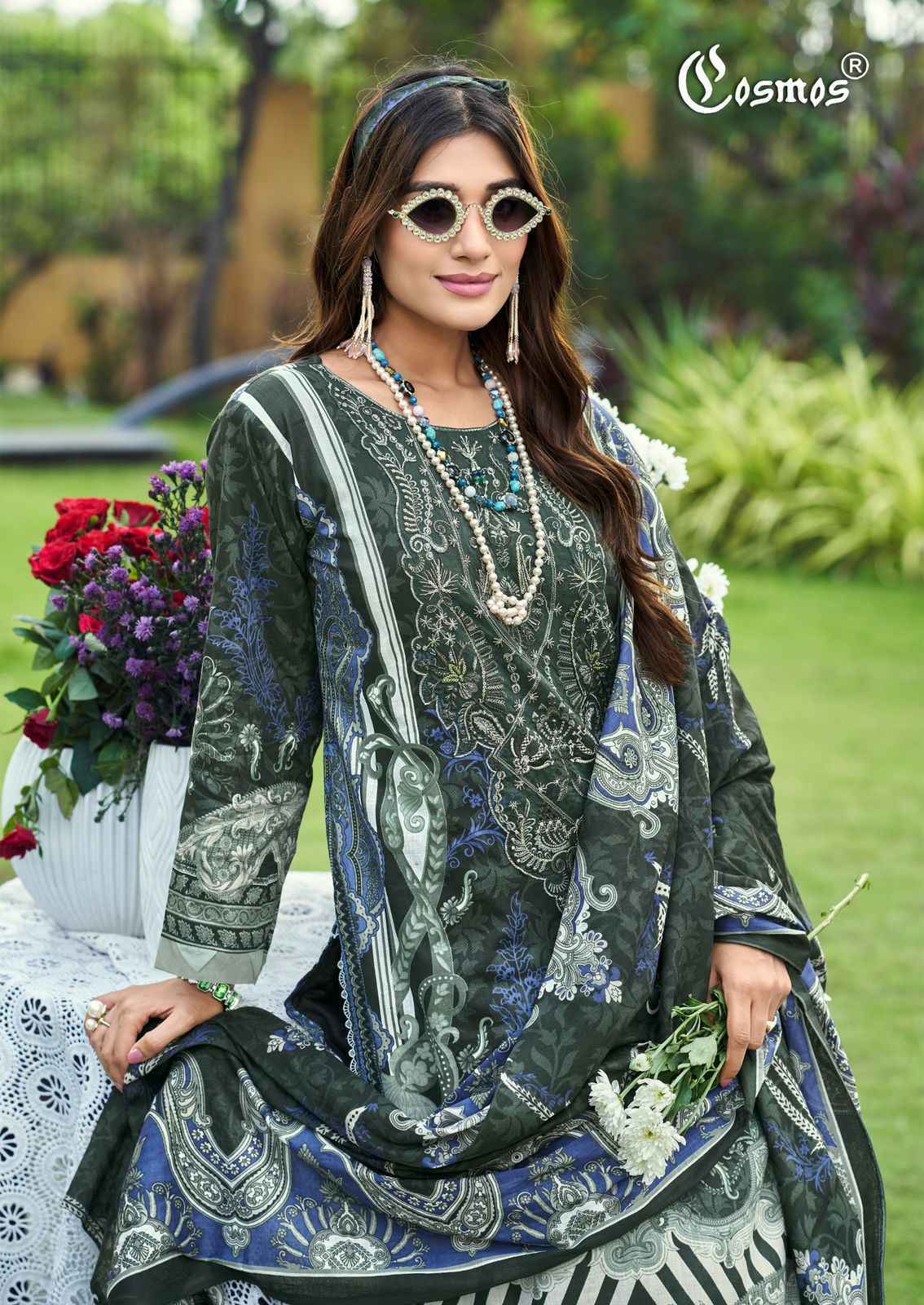 Cosmos Jazmin Vol 4 Lawn Dress Material | B2B Clothing Website ( 6 Pcs Catalogue )