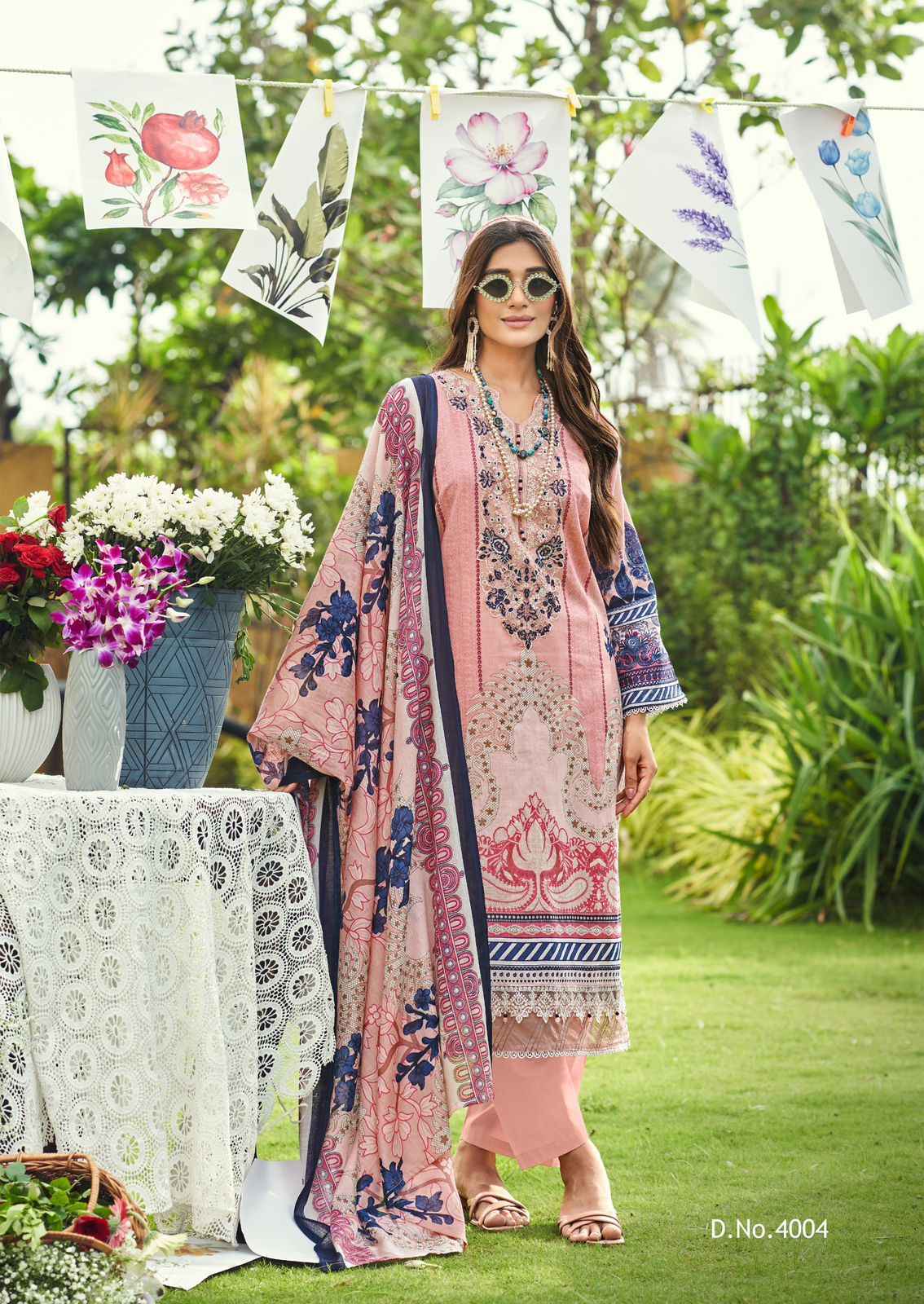 Cosmos Jazmin Vol 4 Lawn Dress Material | B2B Clothing Website ( 6 Pcs Catalogue )