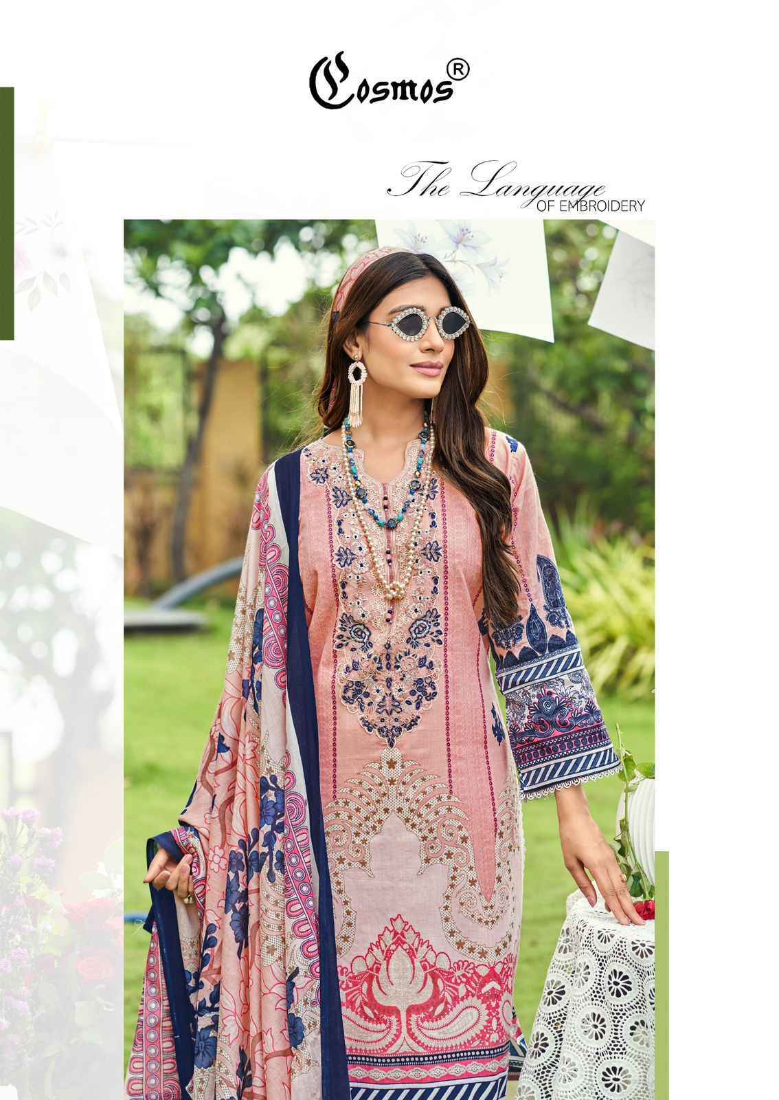 Cosmos Jazmin Vol 4 Lawn Dress Material | B2B Clothing Website ( 6 Pcs Catalogue )