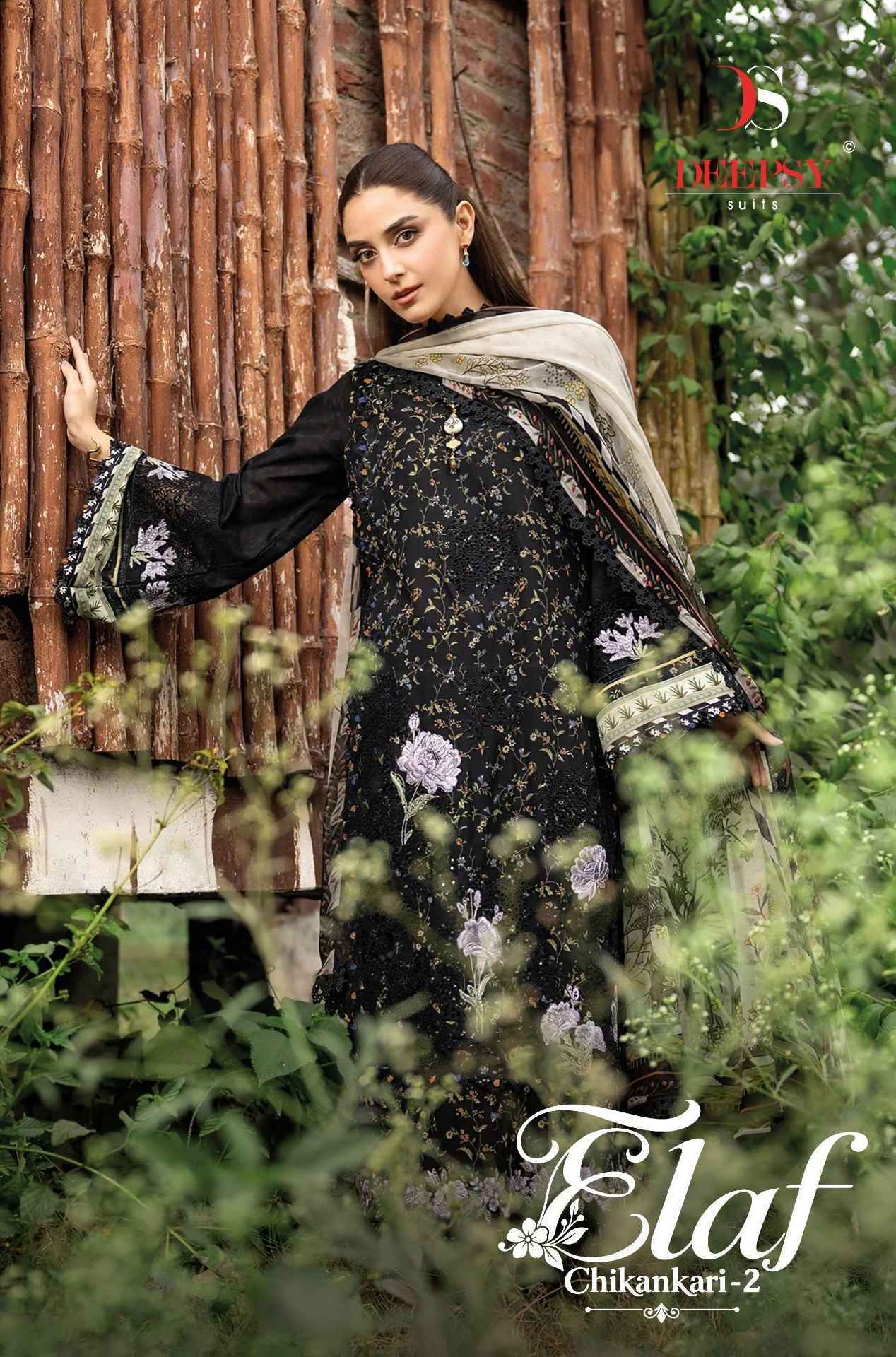 Deepsy Elaf Chikankari Vol 2 Cotton Dress Material _ Wholesale Factory Rate ( 8 Pcs Catalog )