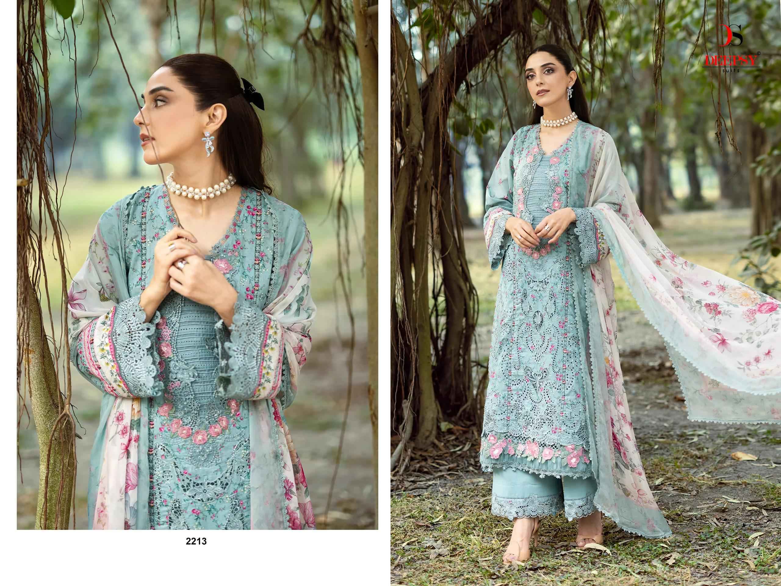 Deepsy Elaf Chikankari Vol 2 Cotton Dress Material _ Wholesale Factory Rate ( 8 Pcs Catalog )