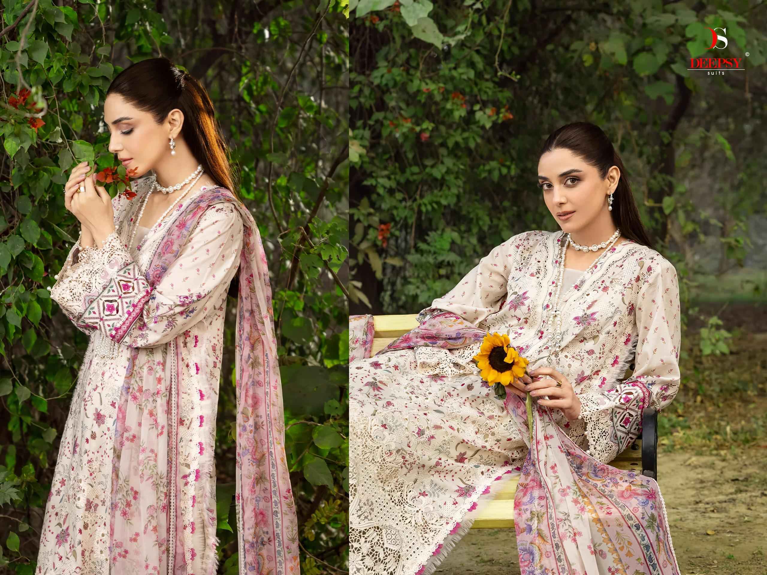 Deepsy Elaf Chikankari Vol 2 Cotton Dress Material _ Wholesale Factory Rate ( 8 Pcs Catalog )