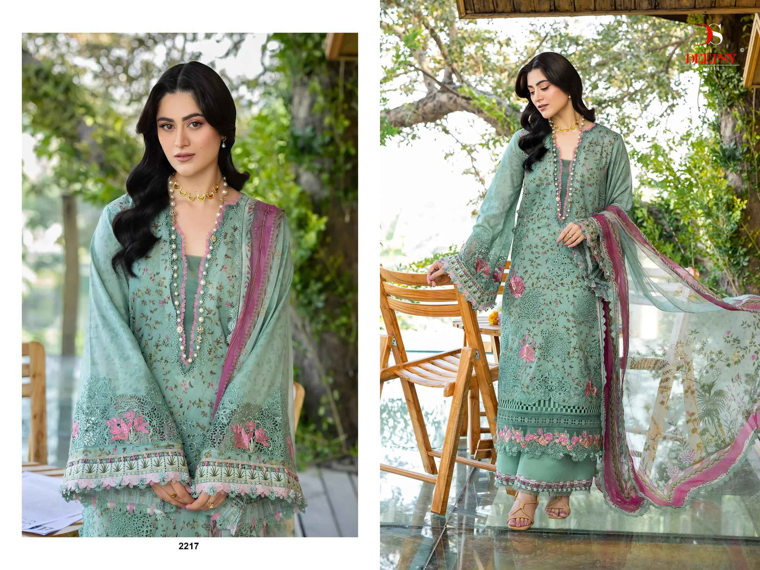 Deepsy Elaf Chikankari Vol 2 Cotton Dress Material _ Wholesale Factory Rate ( 8 Pcs Catalog )