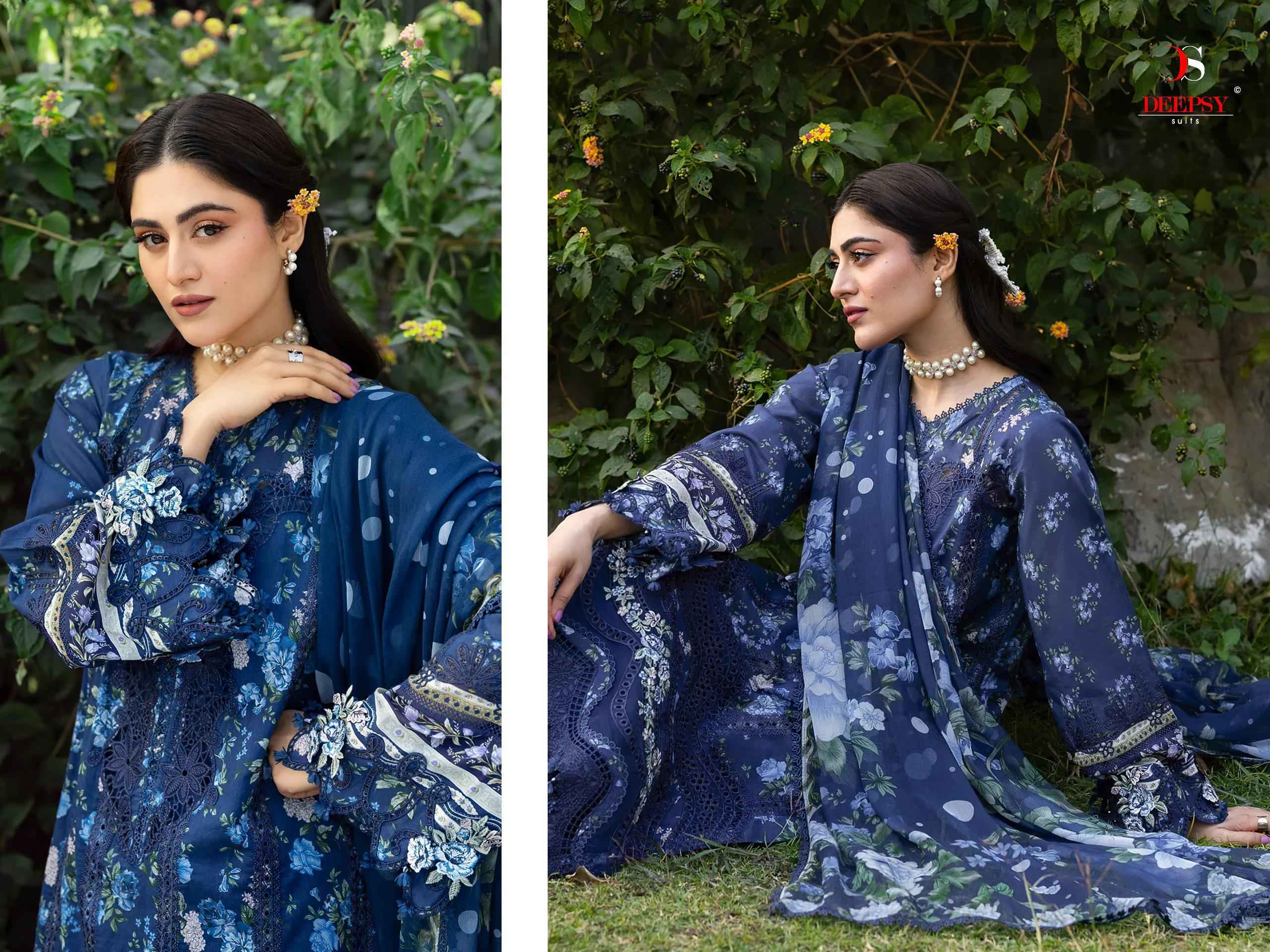 Deepsy Elaf Chikankari Vol 2 Cotton Dress Material _ Wholesale Factory Rate ( 8 Pcs Catalog )
