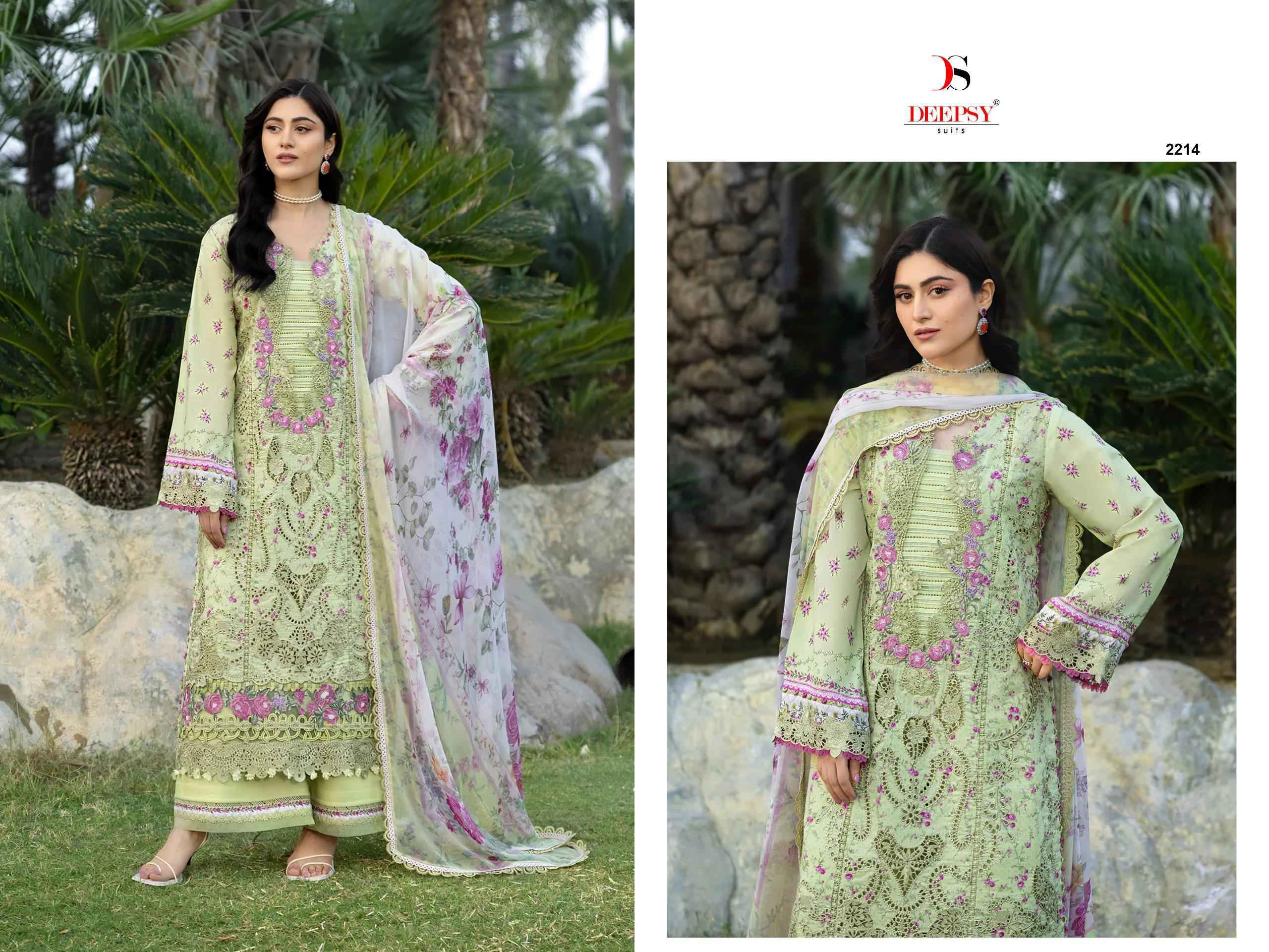 Deepsy Elaf Chikankari Vol 2 Cotton Dress Material _ Wholesale Factory Rate ( 8 Pcs Catalog )