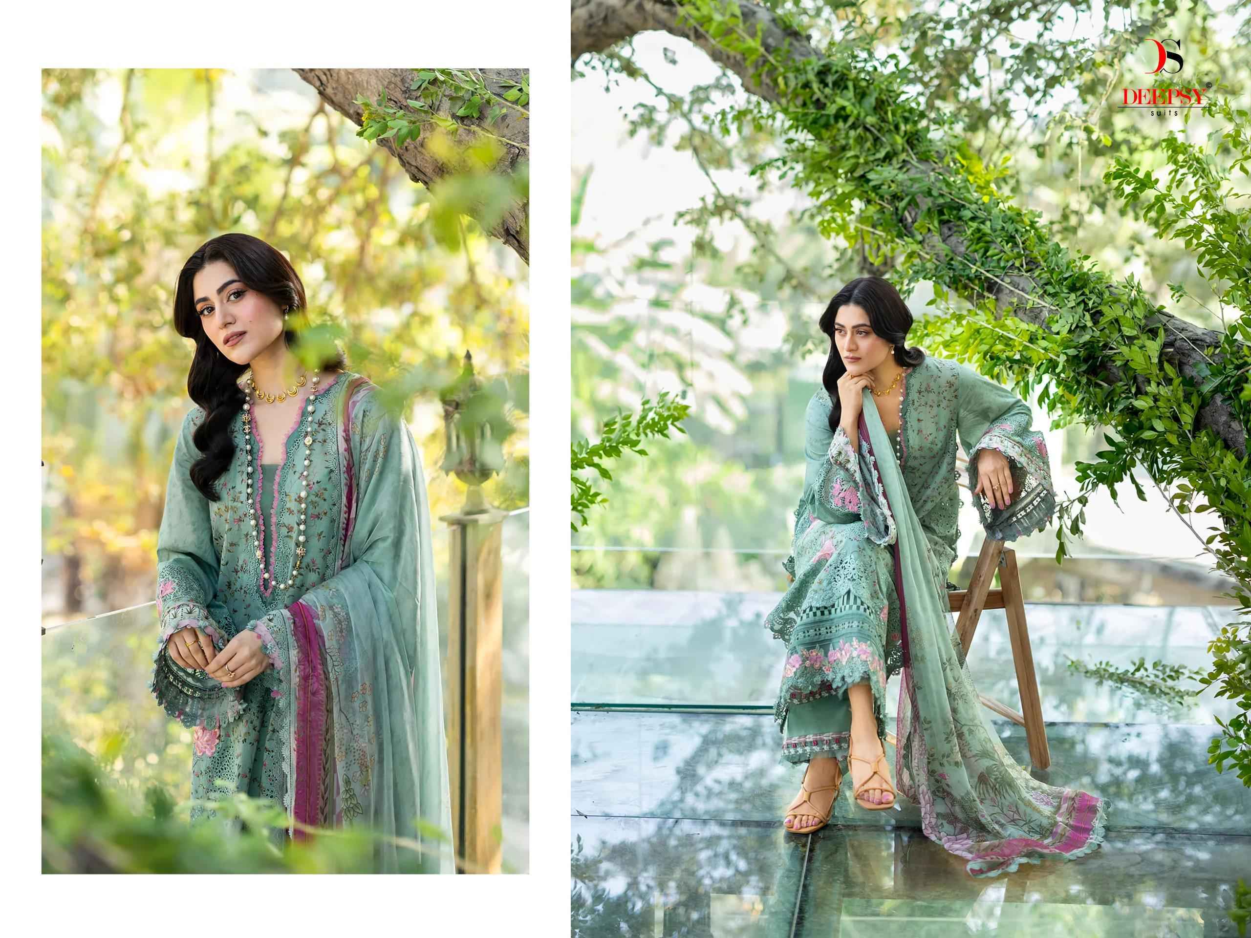 Deepsy Elaf Chikankari Vol 2 Cotton Dress Material _ Wholesale Factory Rate ( 8 Pcs Catalog )