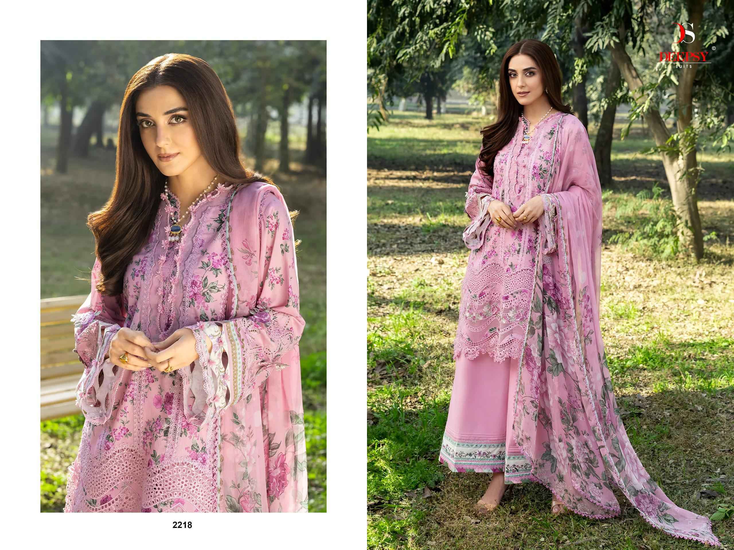 Deepsy Elaf Chikankari Vol 2 Cotton Dress Material _ Wholesale Factory Rate ( 8 Pcs Catalog )
