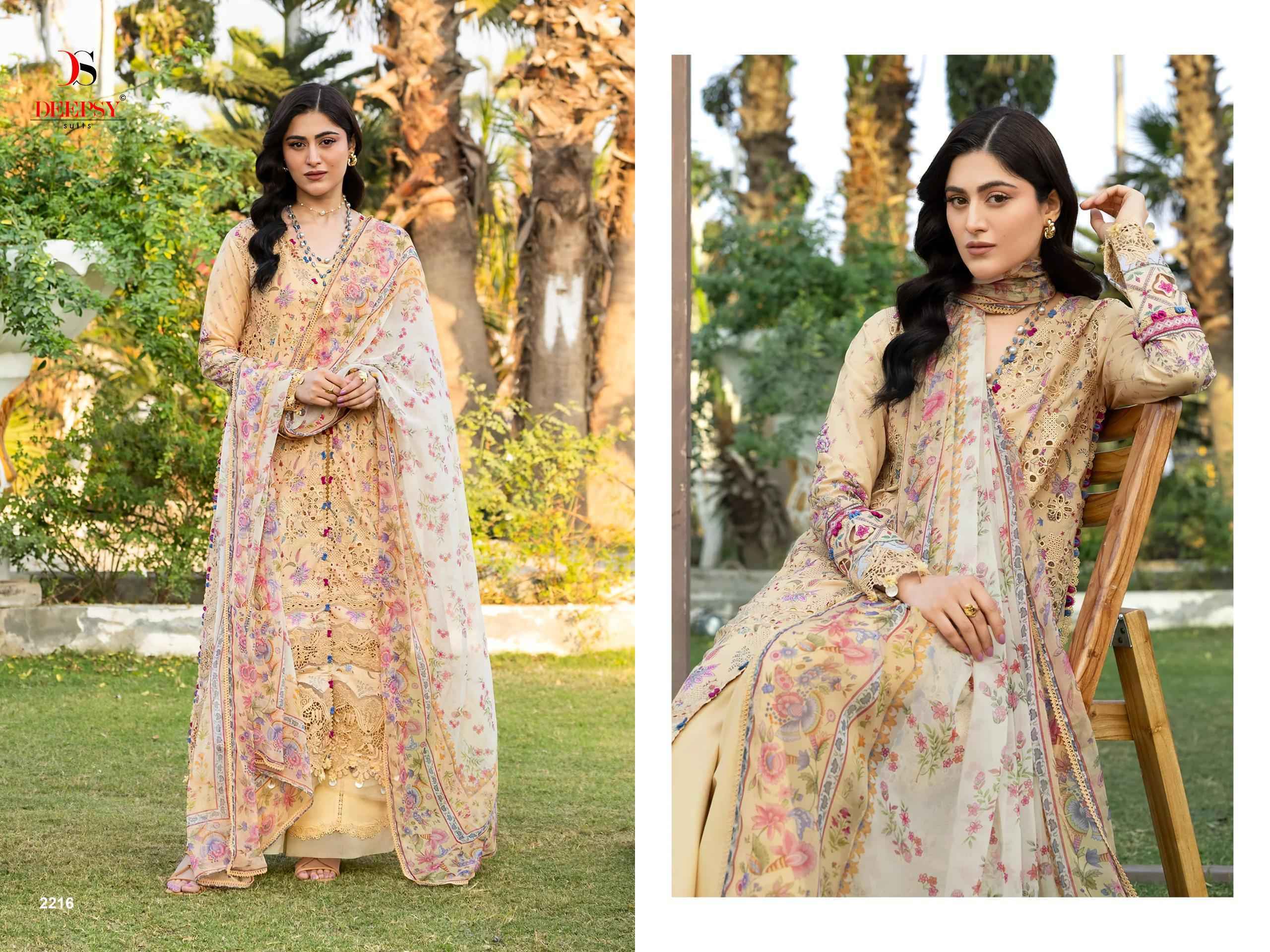 Deepsy Elaf Chikankari Vol 2 Cotton Dress Material _ Wholesale Factory Rate ( 8 Pcs Catalog )