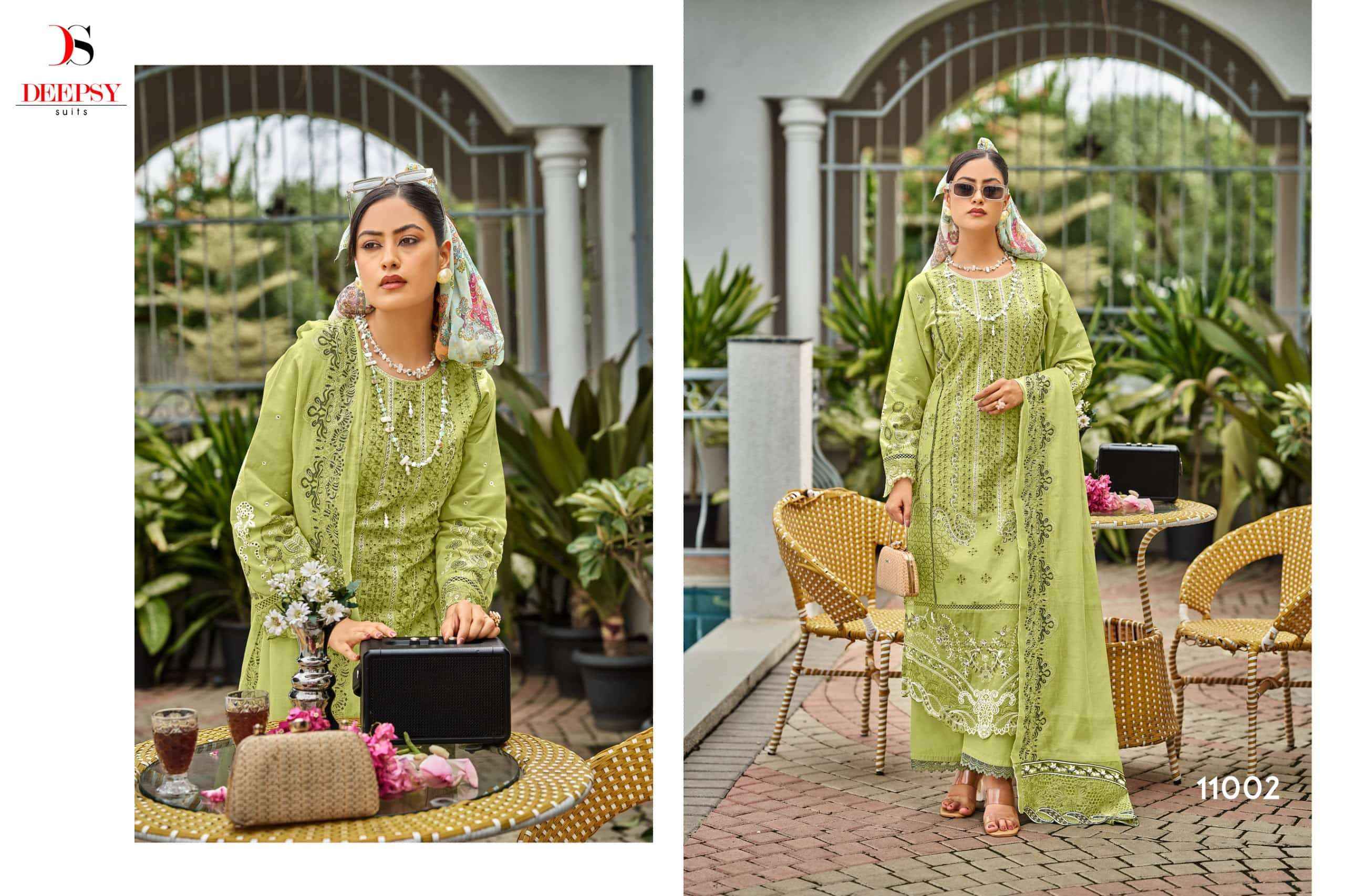 Deepsy Elaf Premium Vol 11 Cotton Pakistani Dress Material 6 Pcs Catalog
