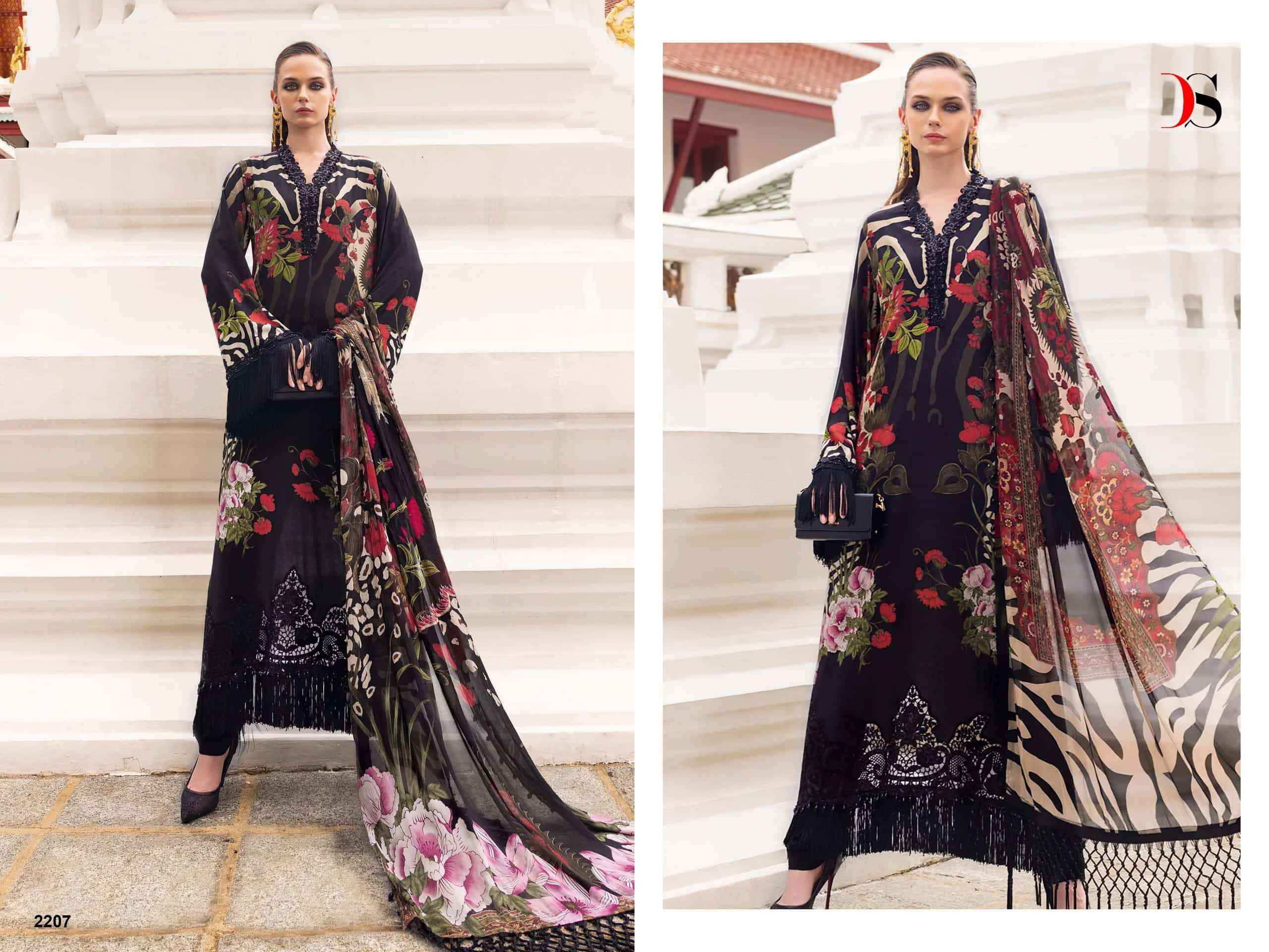 Deepsy Maria B Mprint Vol 9 Pure Lawn Pakistani Dress Material _ Wholesale Factory Rate ( 8 Pcs Catalog )