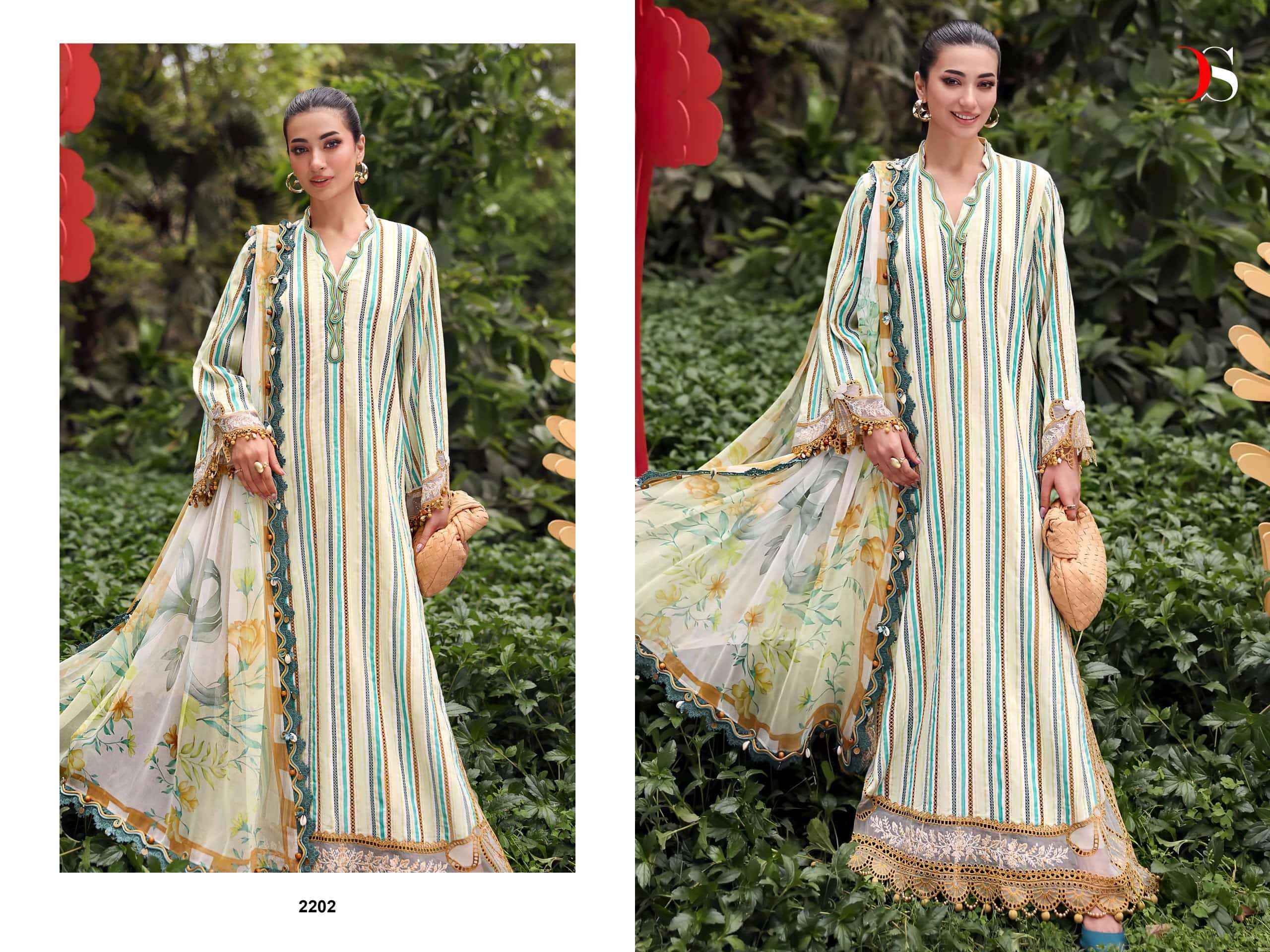 Deepsy Maria B Mprint Vol 9 Pure Lawn Pakistani Dress Material _ Wholesale Factory Rate ( 8 Pcs Catalog )