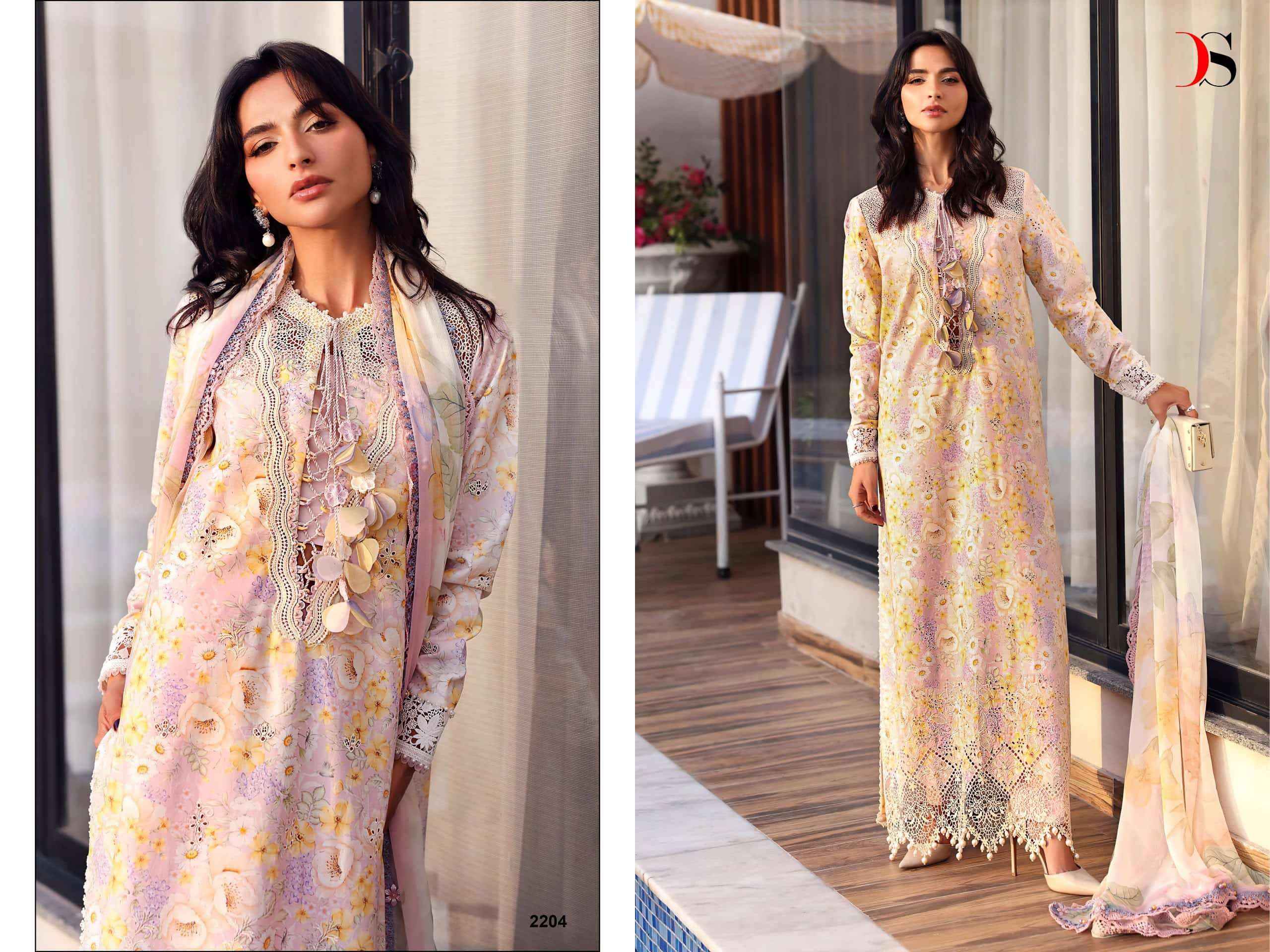 Deepsy Maria B Mprint Vol 9 Pure Lawn Pakistani Dress Material _ Wholesale Factory Rate ( 8 Pcs Catalog )
