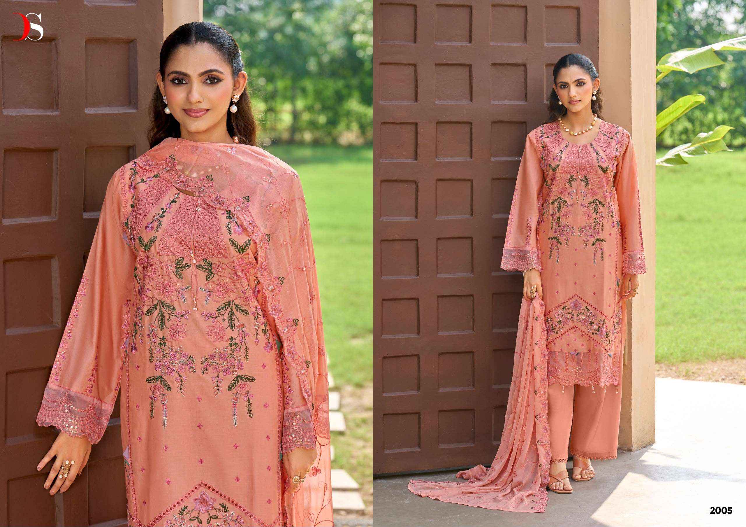 DEEPSY SUITS ELAF VOL 2 COTTON DRESS MATERIAL 6 PCS CATALOG