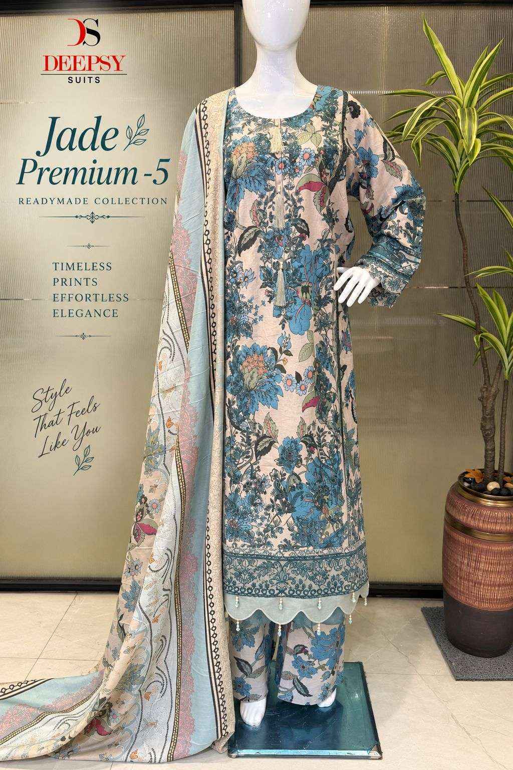 DEEPSY SUITS JADE PREMIUM VOL 5 STITCHED COLLECTION 8 PCS CATALOGUE