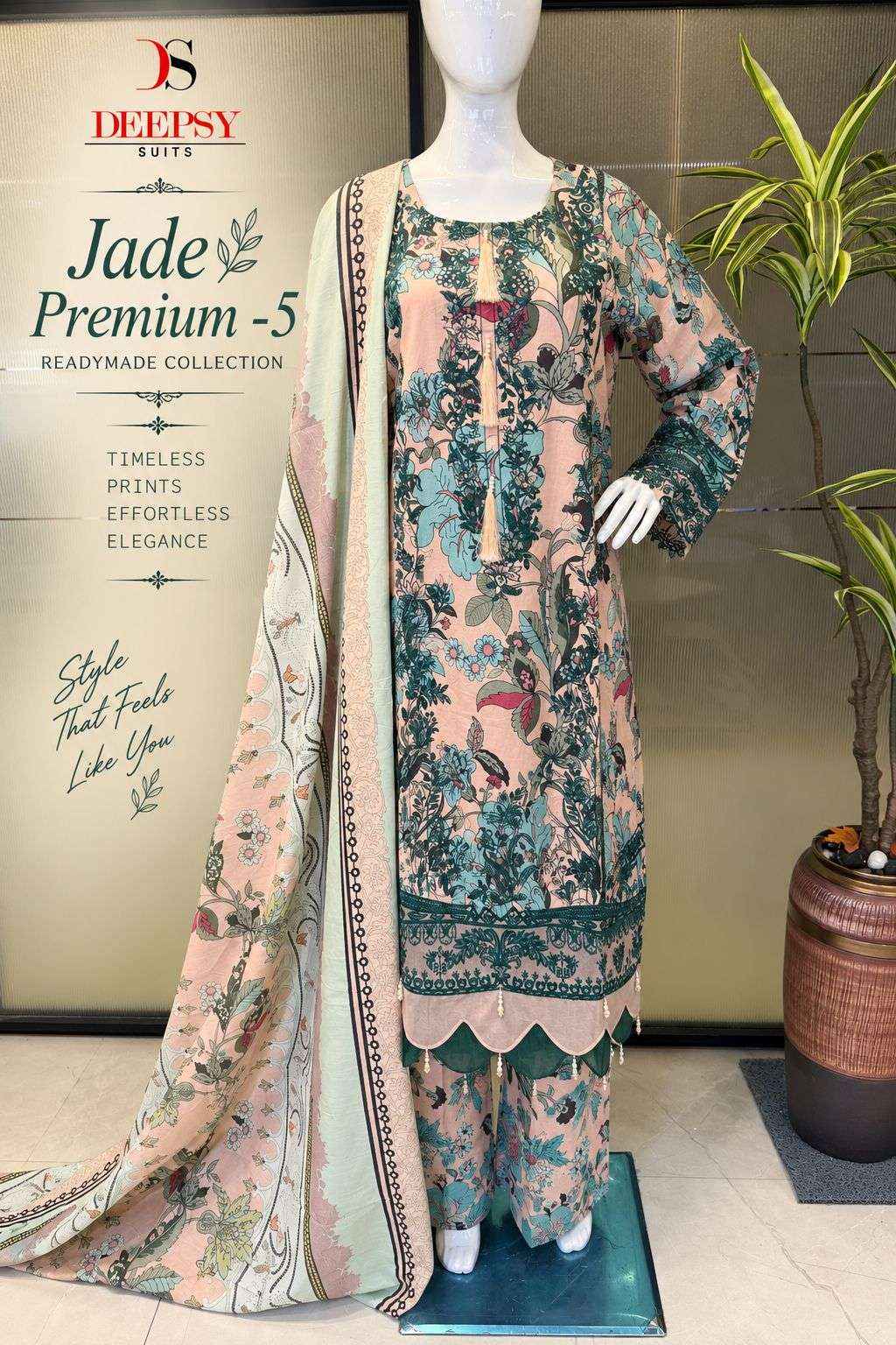 DEEPSY SUITS JADE PREMIUM VOL 5 STITCHED COLLECTION 8 PCS CATALOGUE