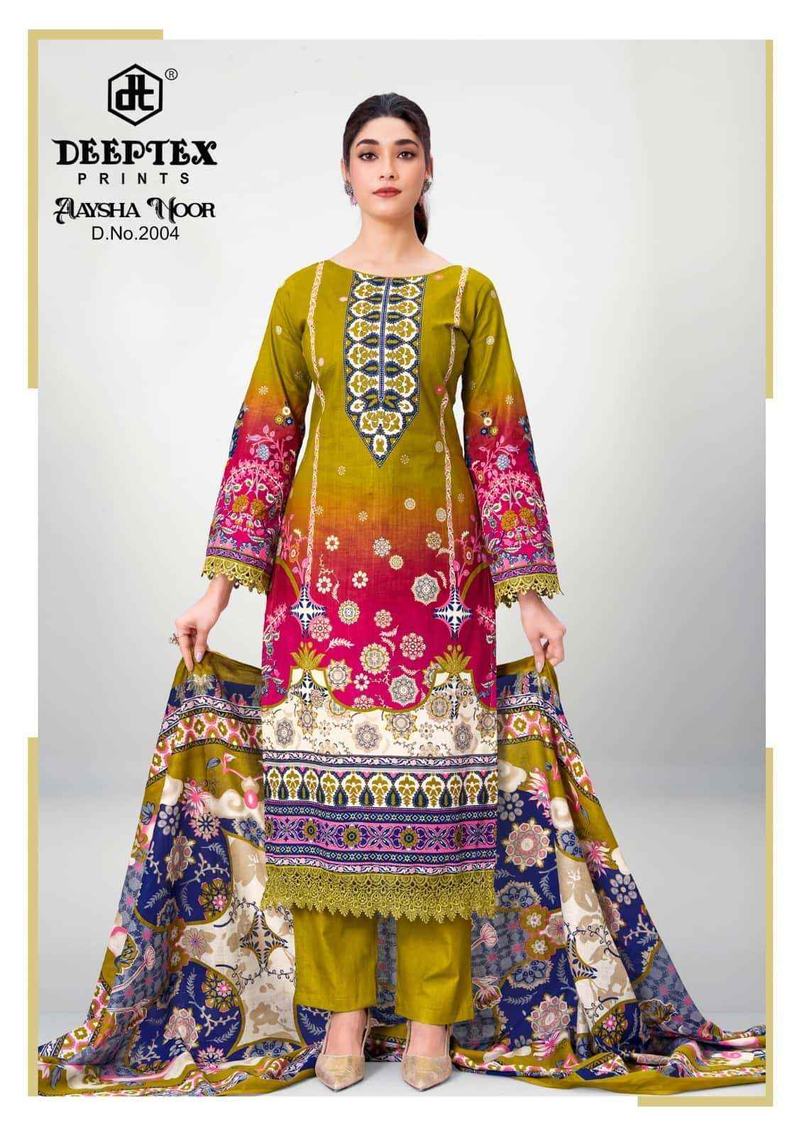 Deeptex Aaysha Noor Vol 2 Pakistani Print Kurti Pant Dupatta Set Suppliers