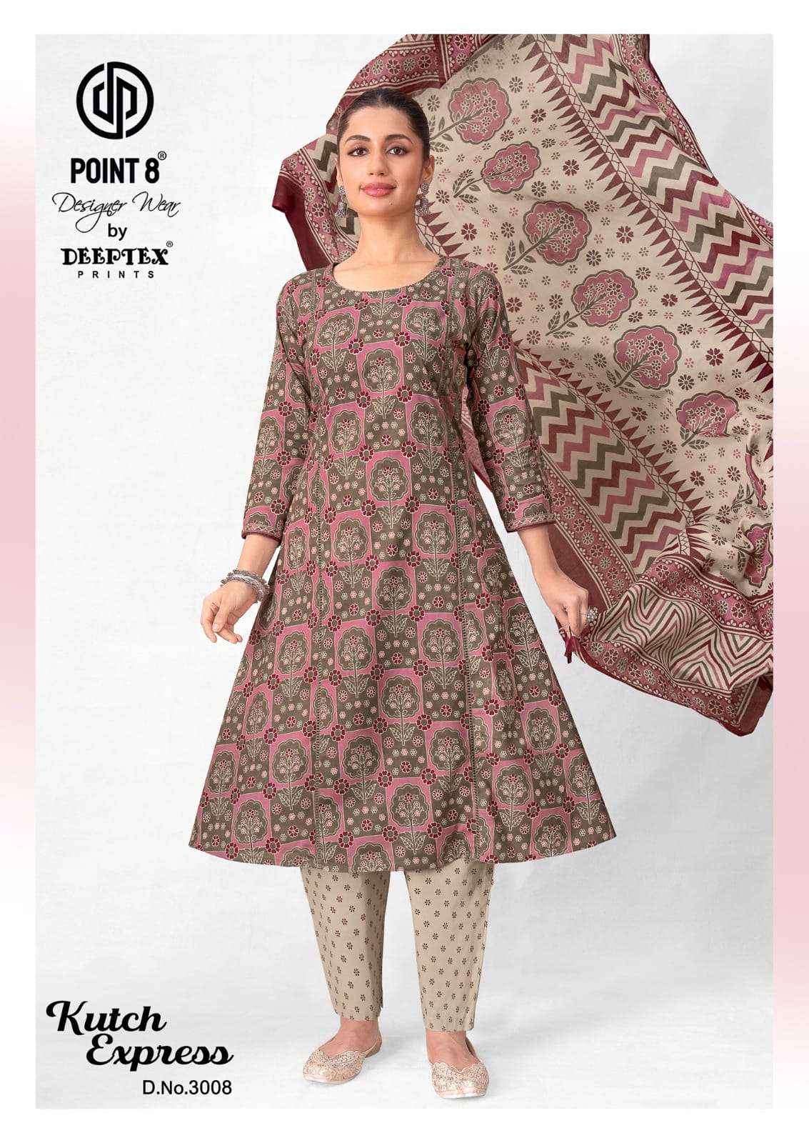 Deeptex Kutch Express Vol 3 Pure Cotton Redaymade Suits 8 Pcs