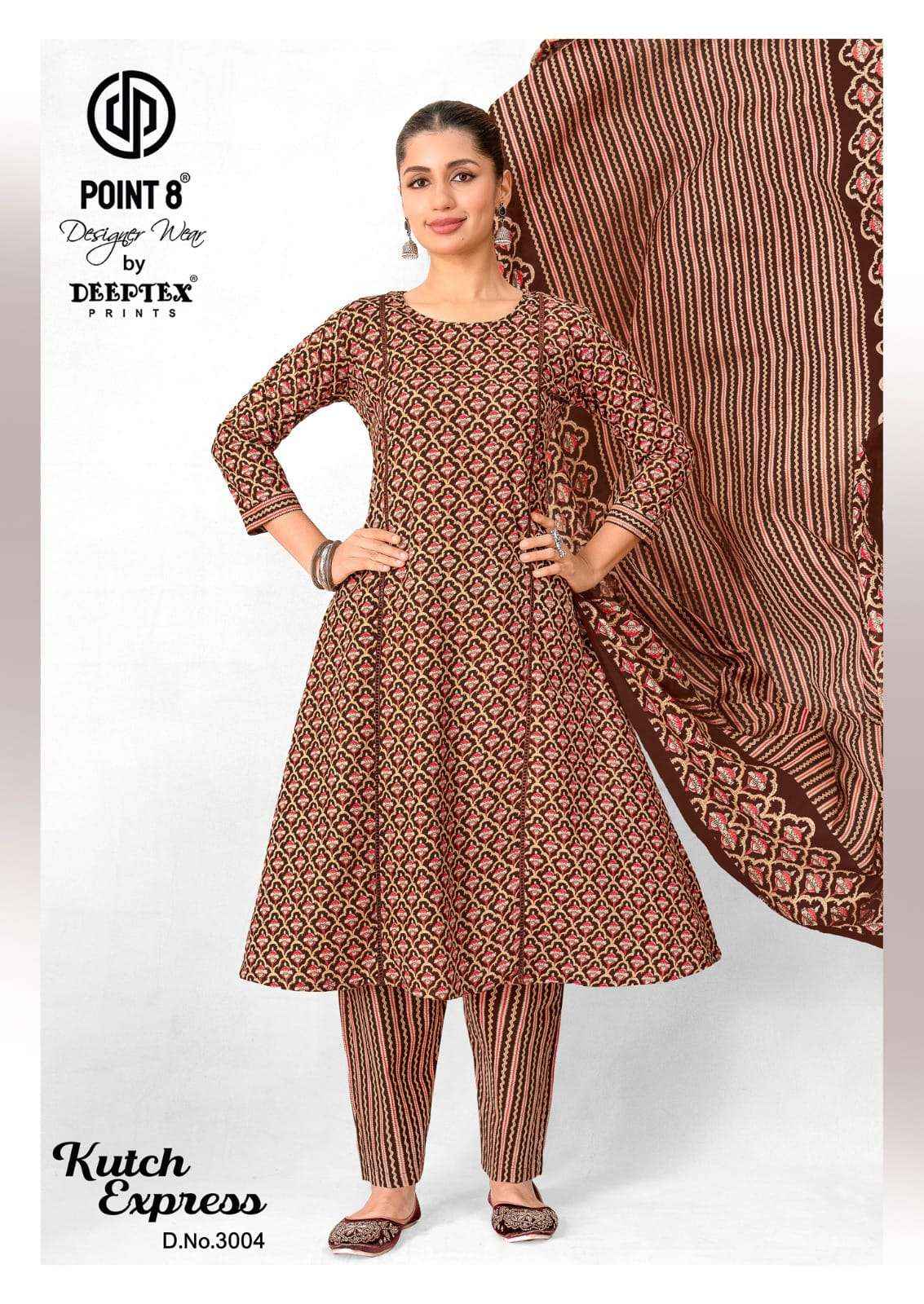 Deeptex Kutch Express Vol 3 Pure Cotton Redaymade Suits 8 Pcs