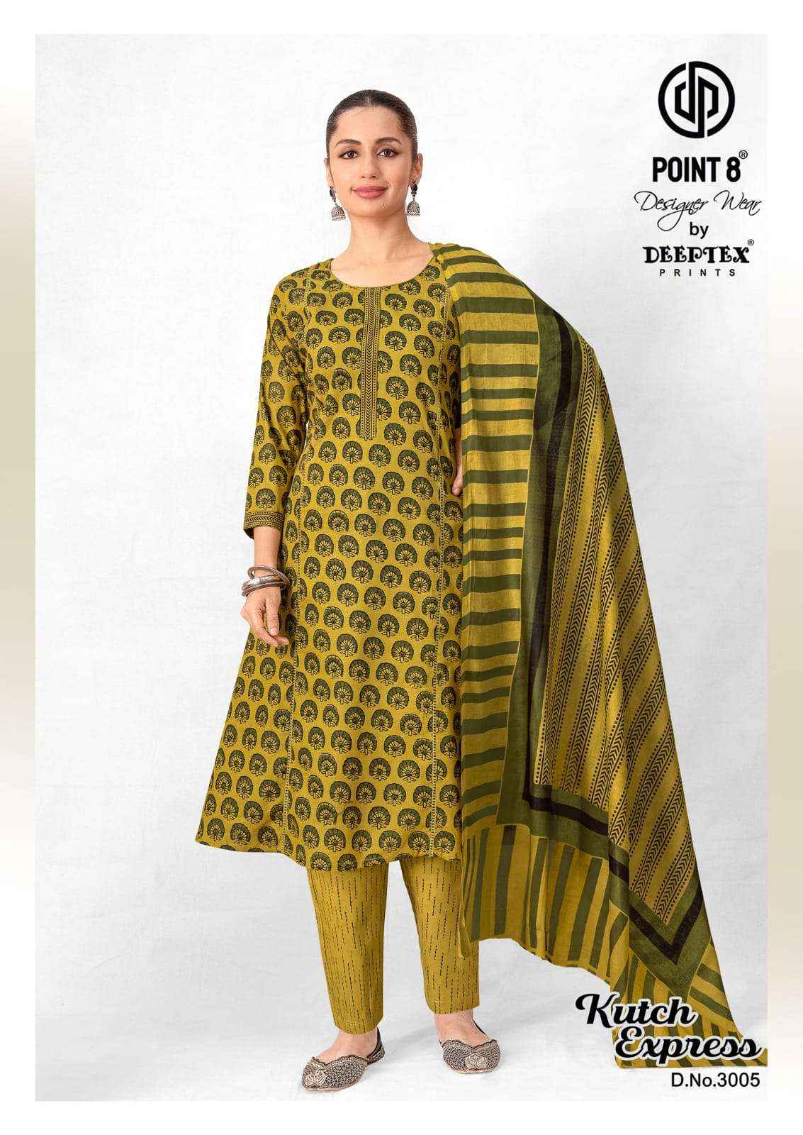 Deeptex Kutch Express Vol 3 Pure Cotton Redaymade Suits 8 Pcs
