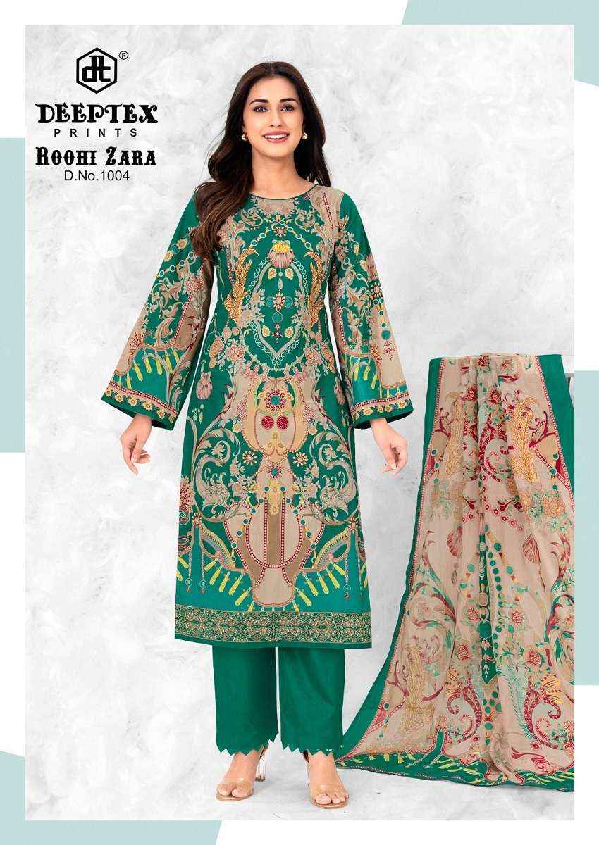 Deeptex Roohi Zara Vol 10 Pure Cotton Salwar Suits 8 Pcs Catalog With Price
