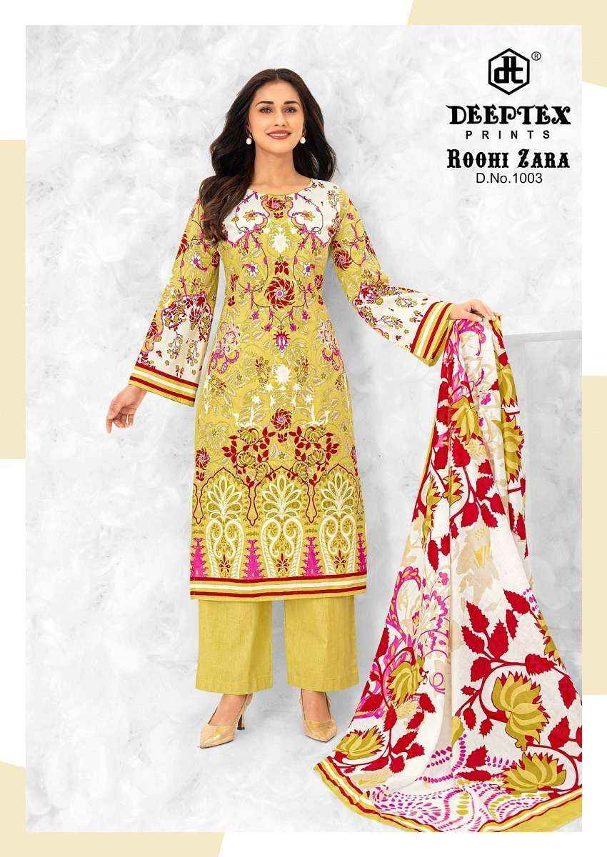 Deeptex Roohi Zara Vol 10 Pure Cotton Salwar Suits 8 Pcs Catalog With Price