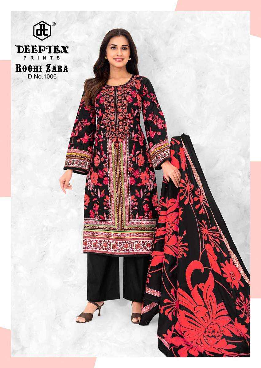Deeptex Roohi Zara Vol 10 Pure Cotton Salwar Suits 8 Pcs Catalog With Price