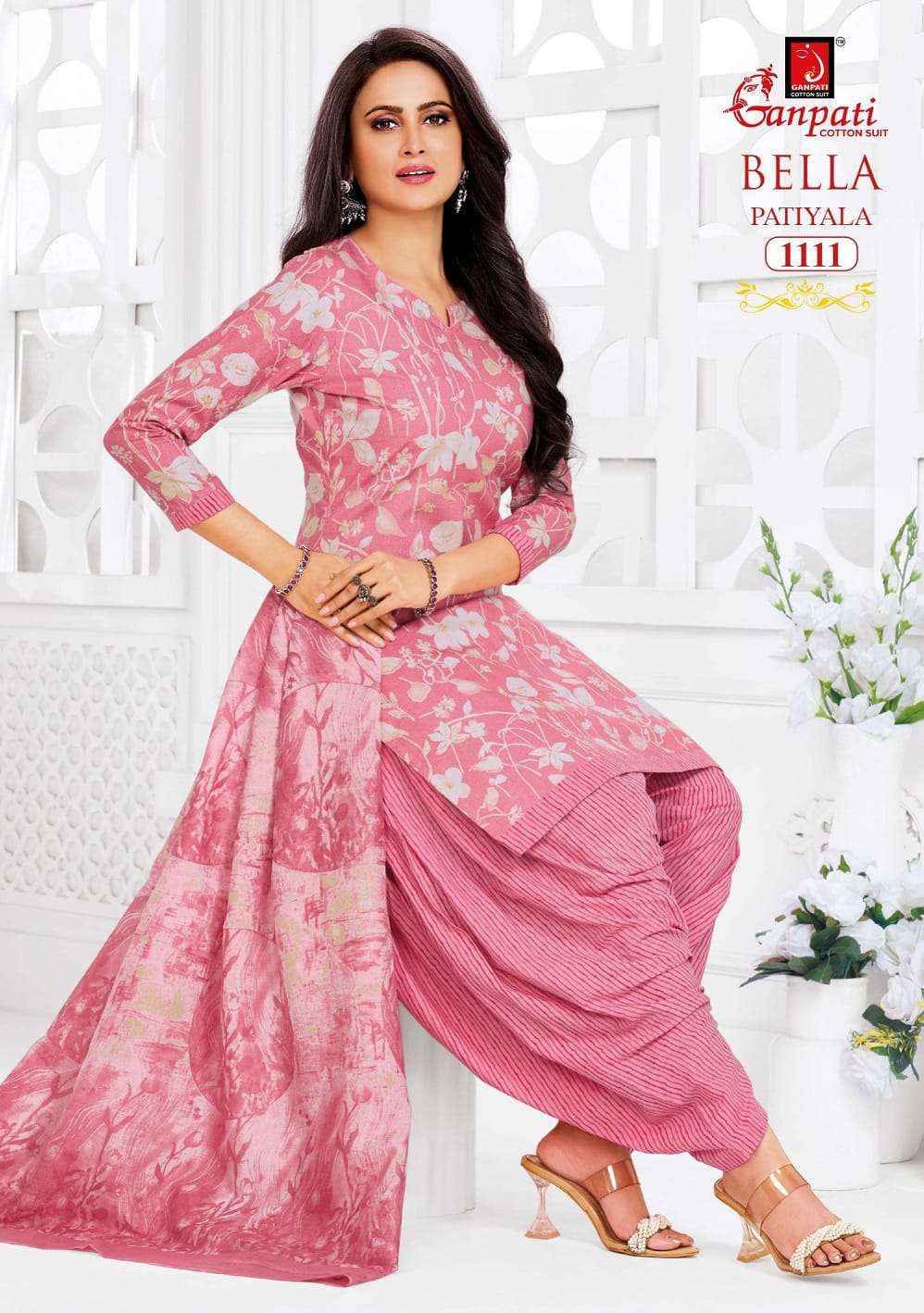 Ganpati Bella Patiyala Vol 11 Pure Cotton Readymade Suit 12 Pcs Catalog