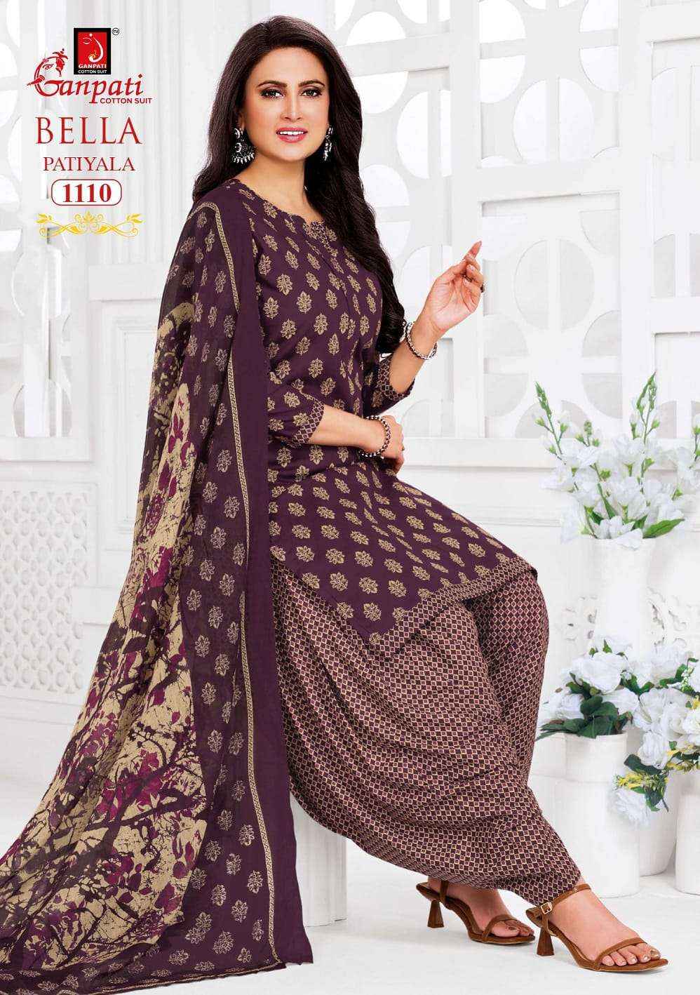 Ganpati Bella Patiyala Vol 11 Pure Cotton Readymade Suit 12 Pcs Catalog