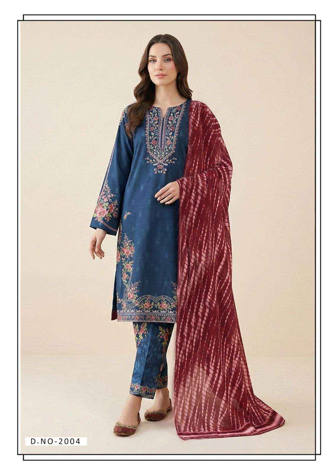 Hala Rang E Bahar Vol 2 Pakistani Print Cotton Dress Material _ Wholesale Factory Rate ( 6 Pcs Catalog )